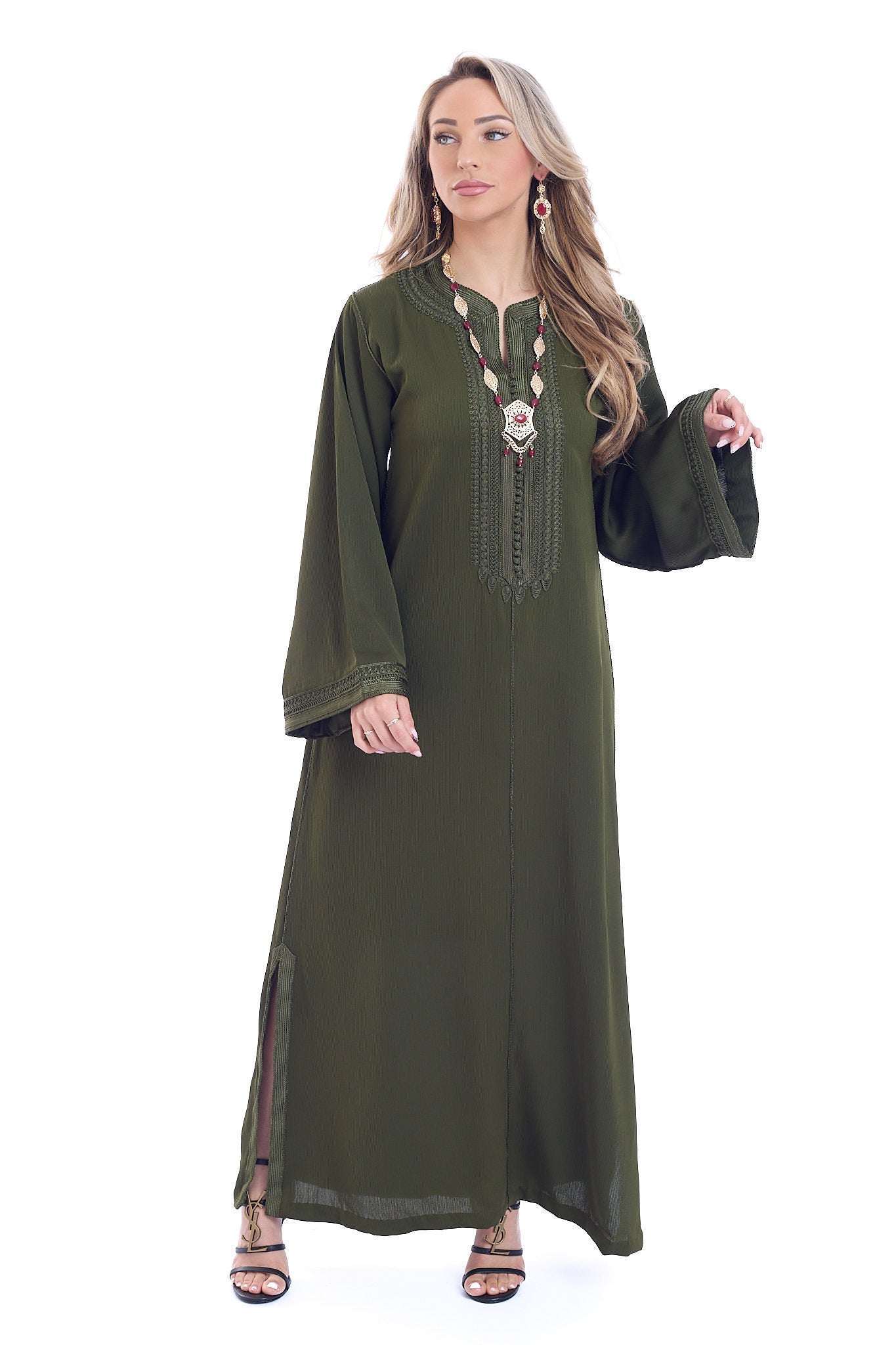Caftan Sophie Olivegreen