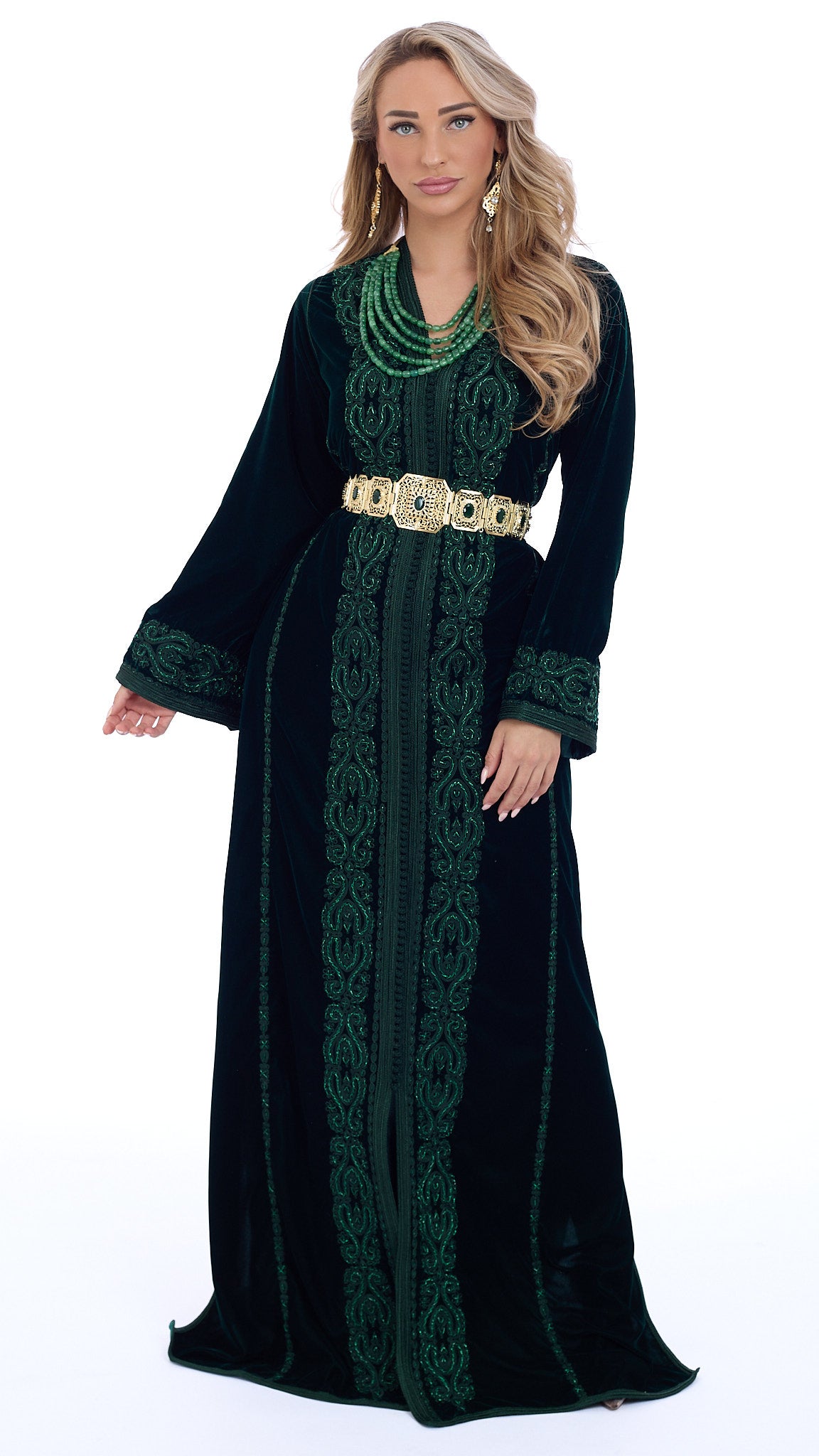 Caftan Dalia Darkgreen