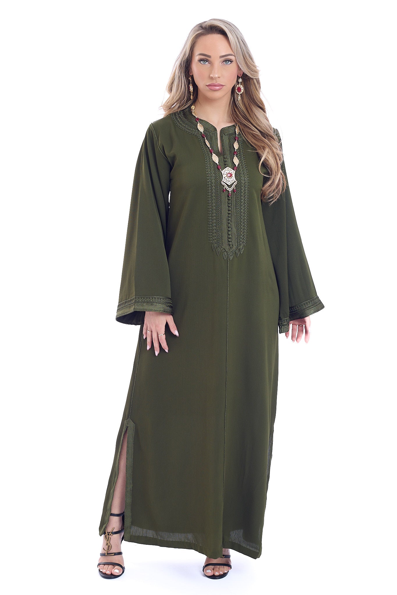Caftan Sophie Olivegreen