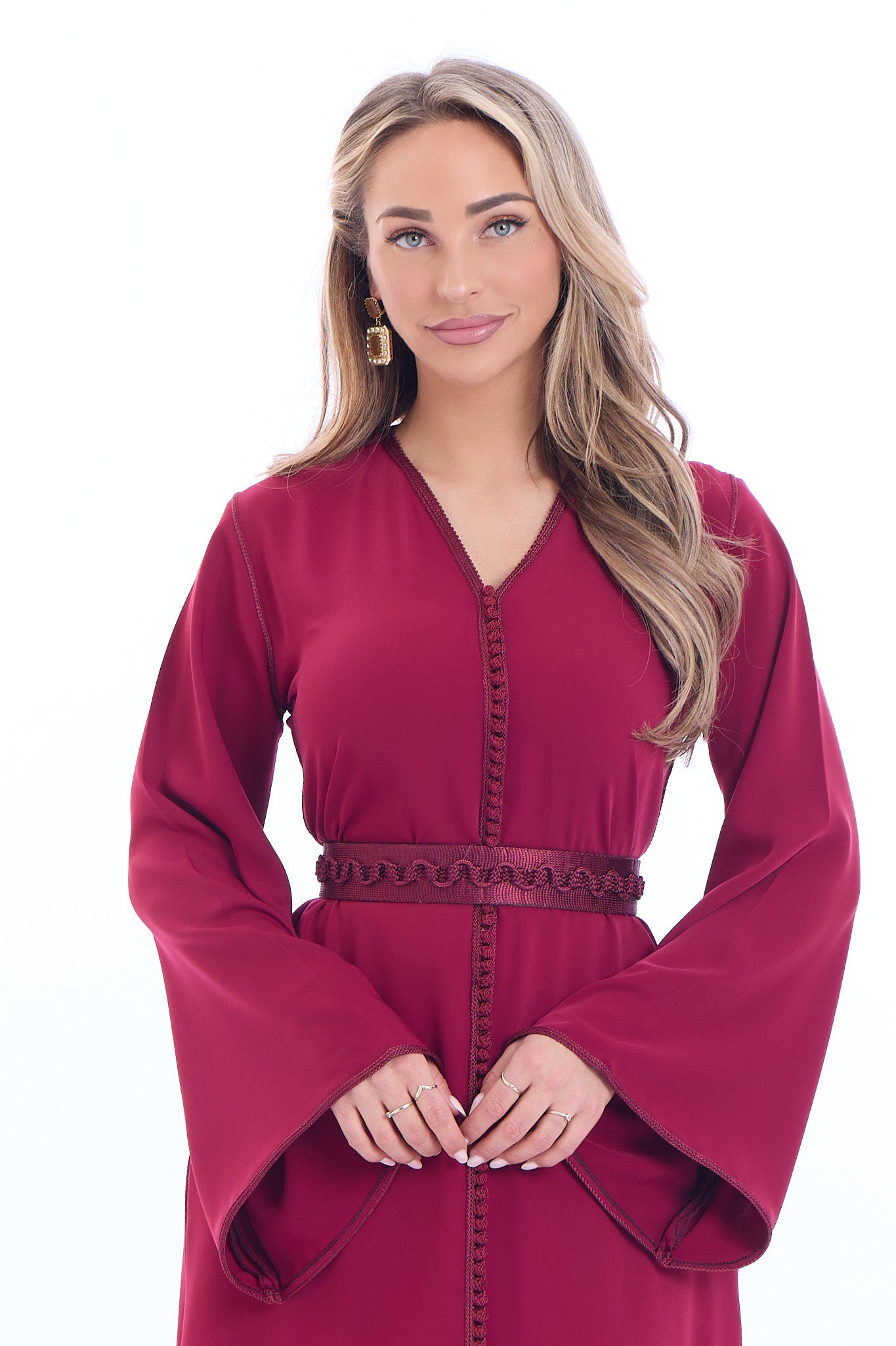 Caftan Aya Bordeaux