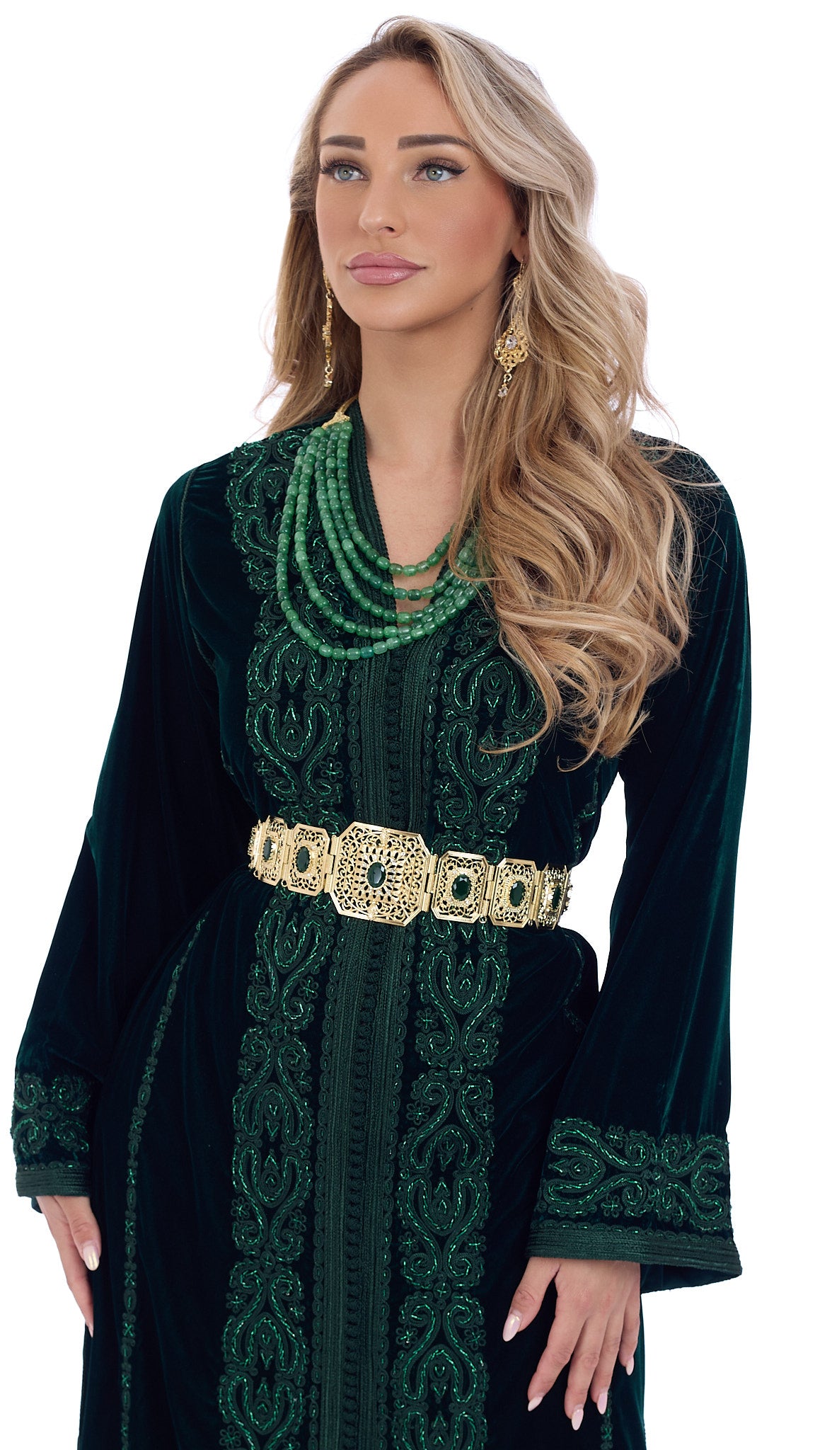 Caftan Dalia Darkgreen