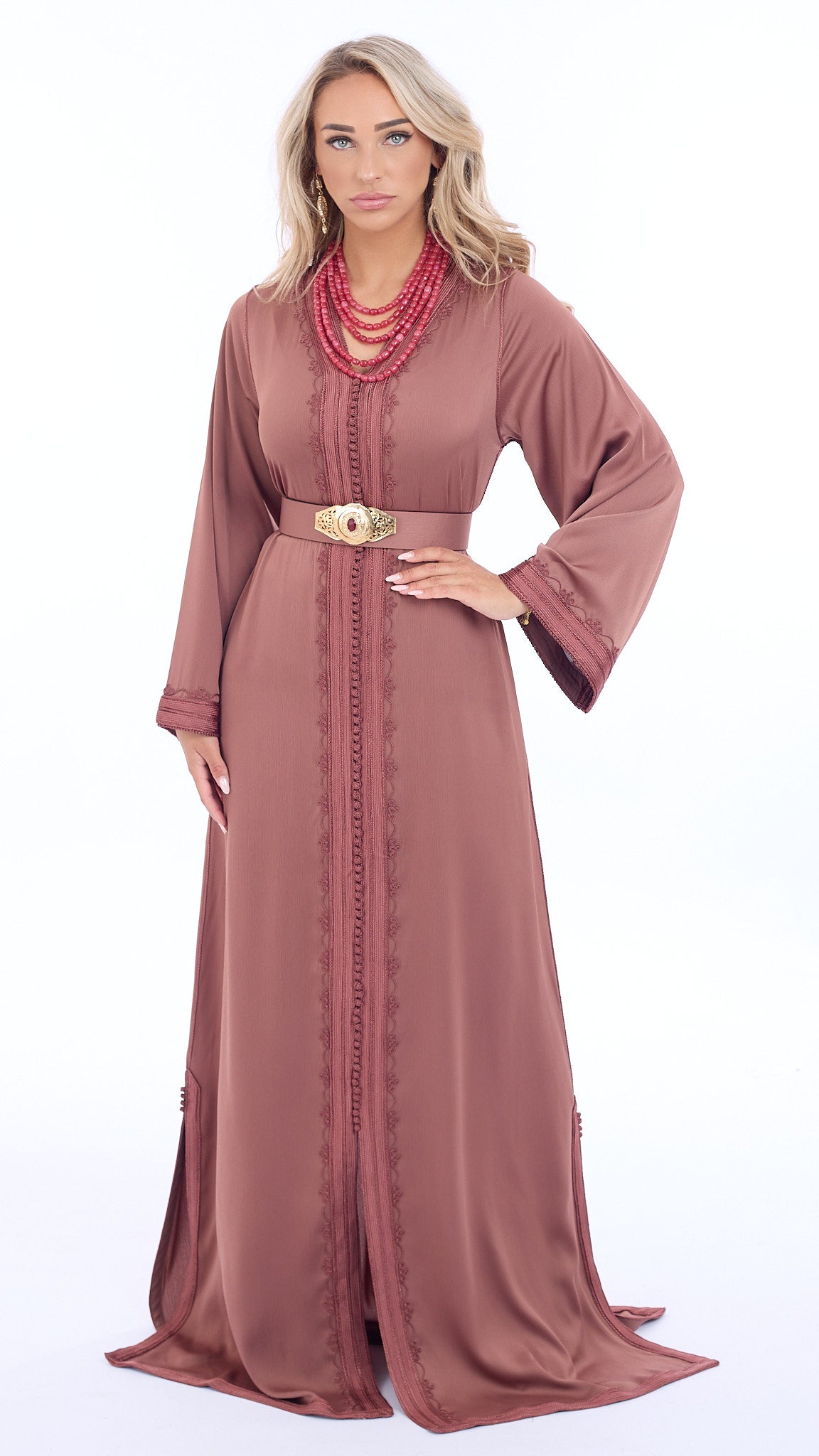 Caftan Riham Candy Pink