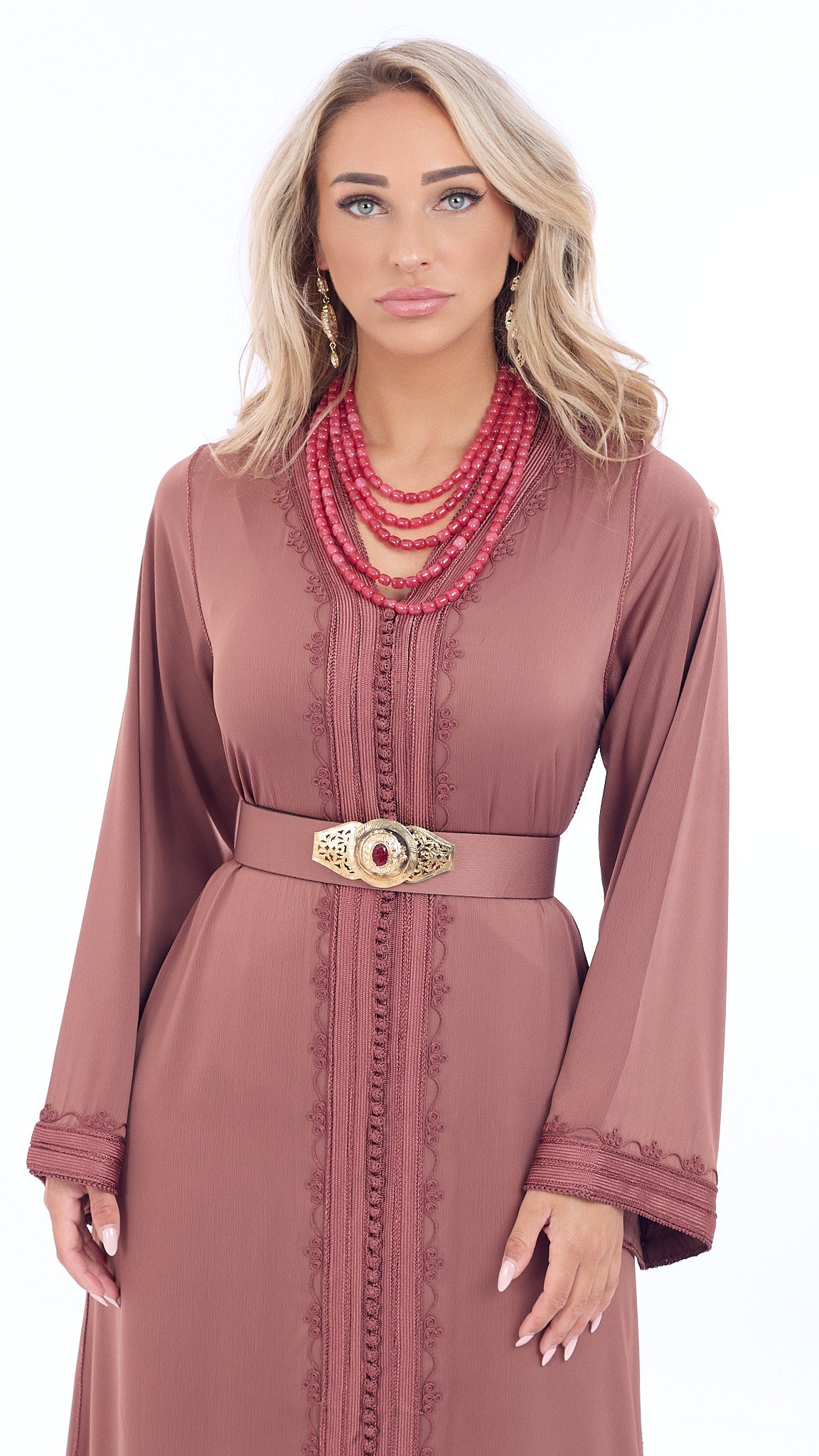 Caftan Riham Candy Pink
