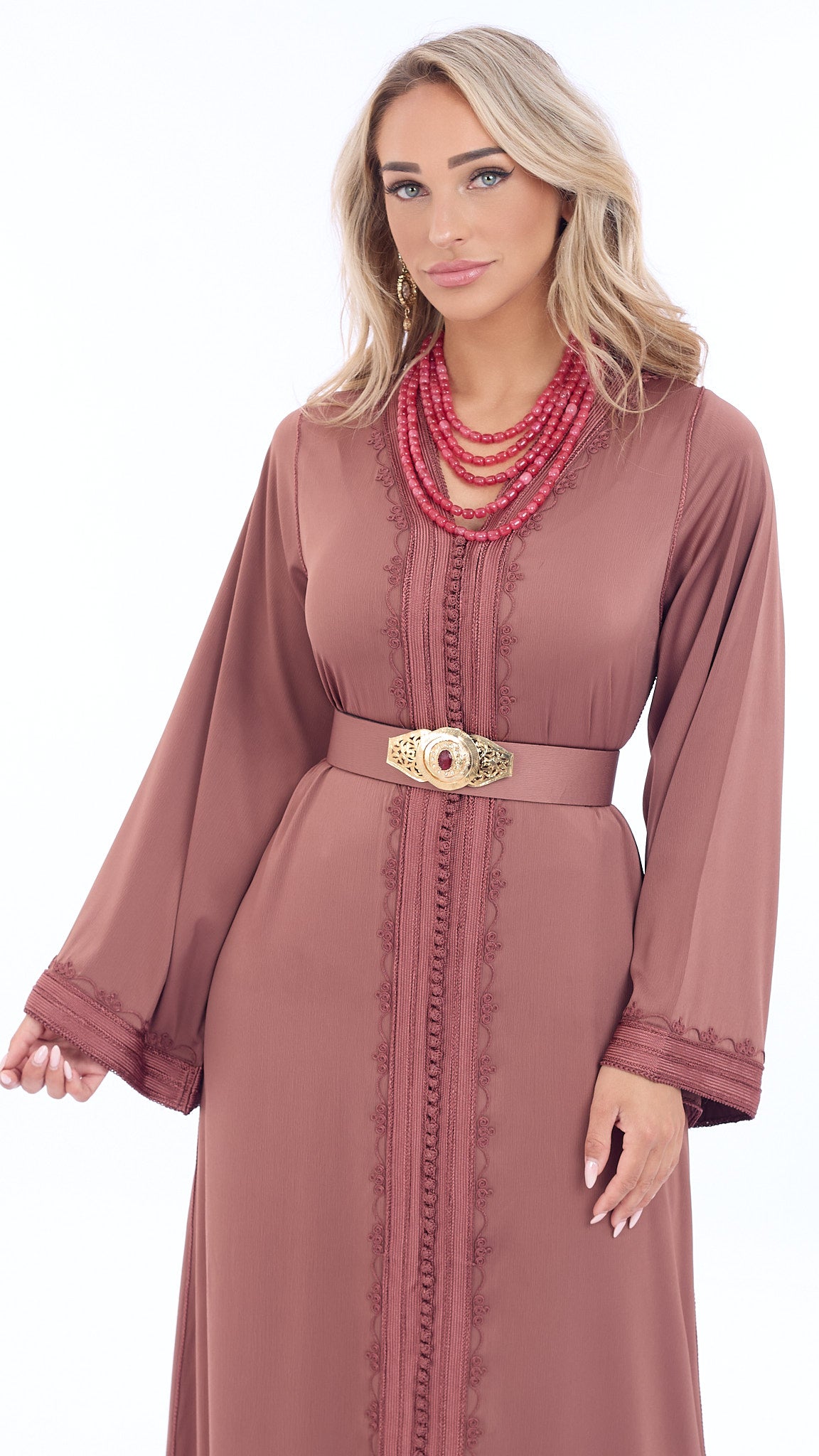 Caftan Riham Candy Pink