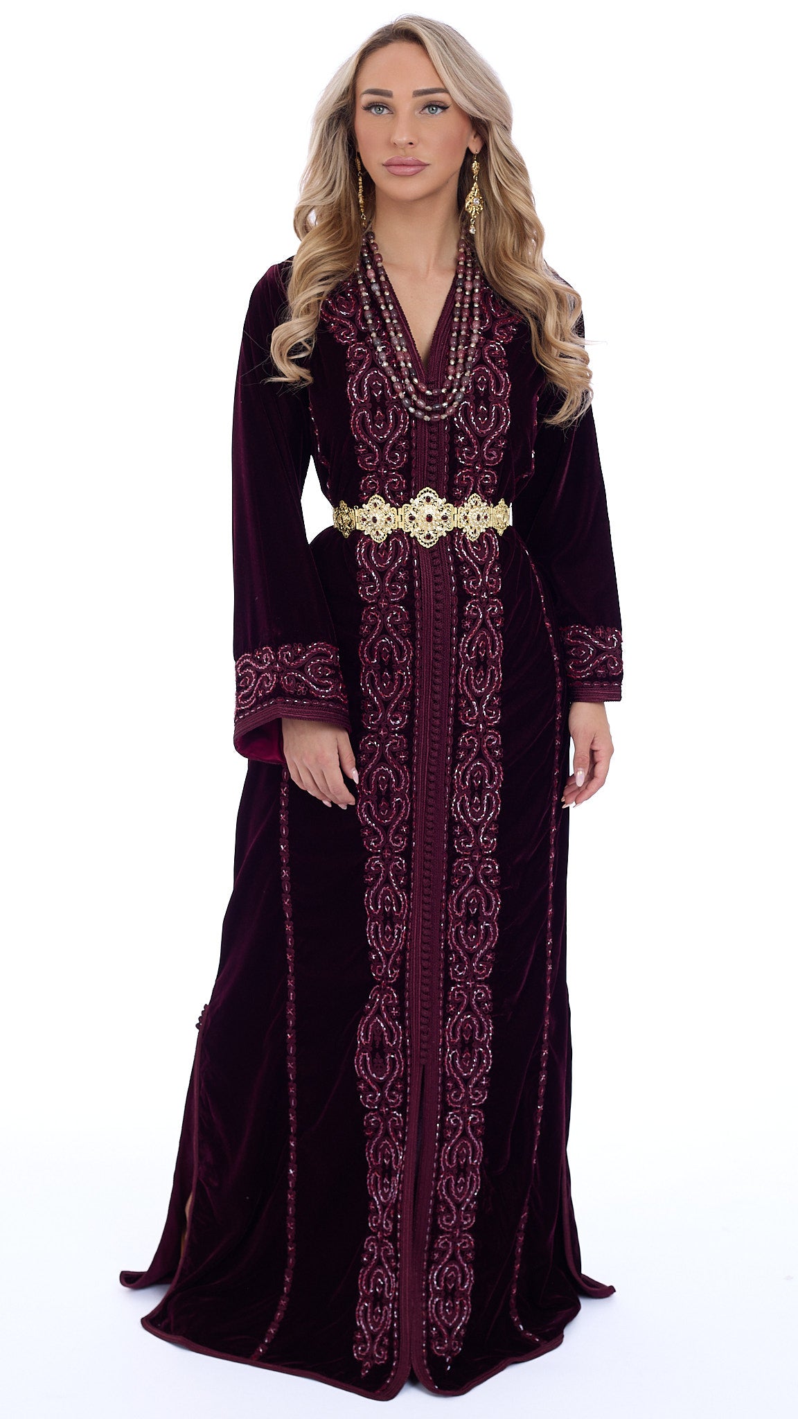 Caftan Dalia Pomegrante