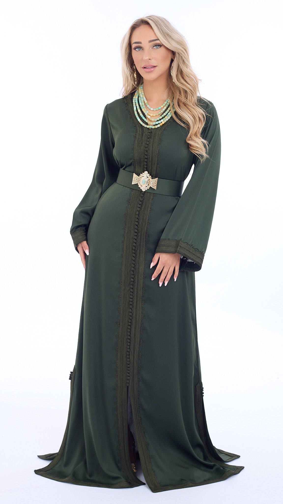 Caftan Riham Sage Green
