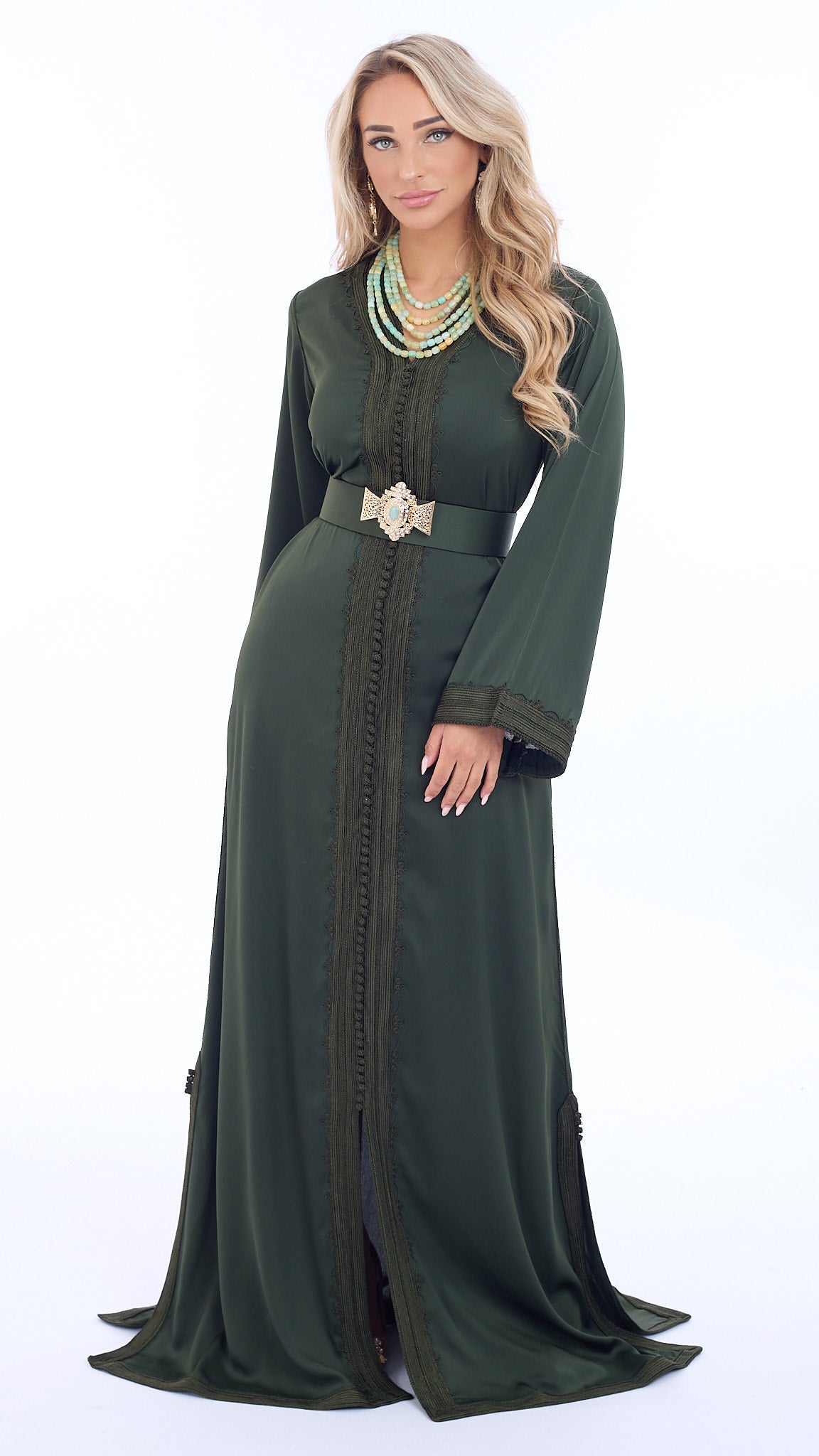 Caftan Riham Sage Green