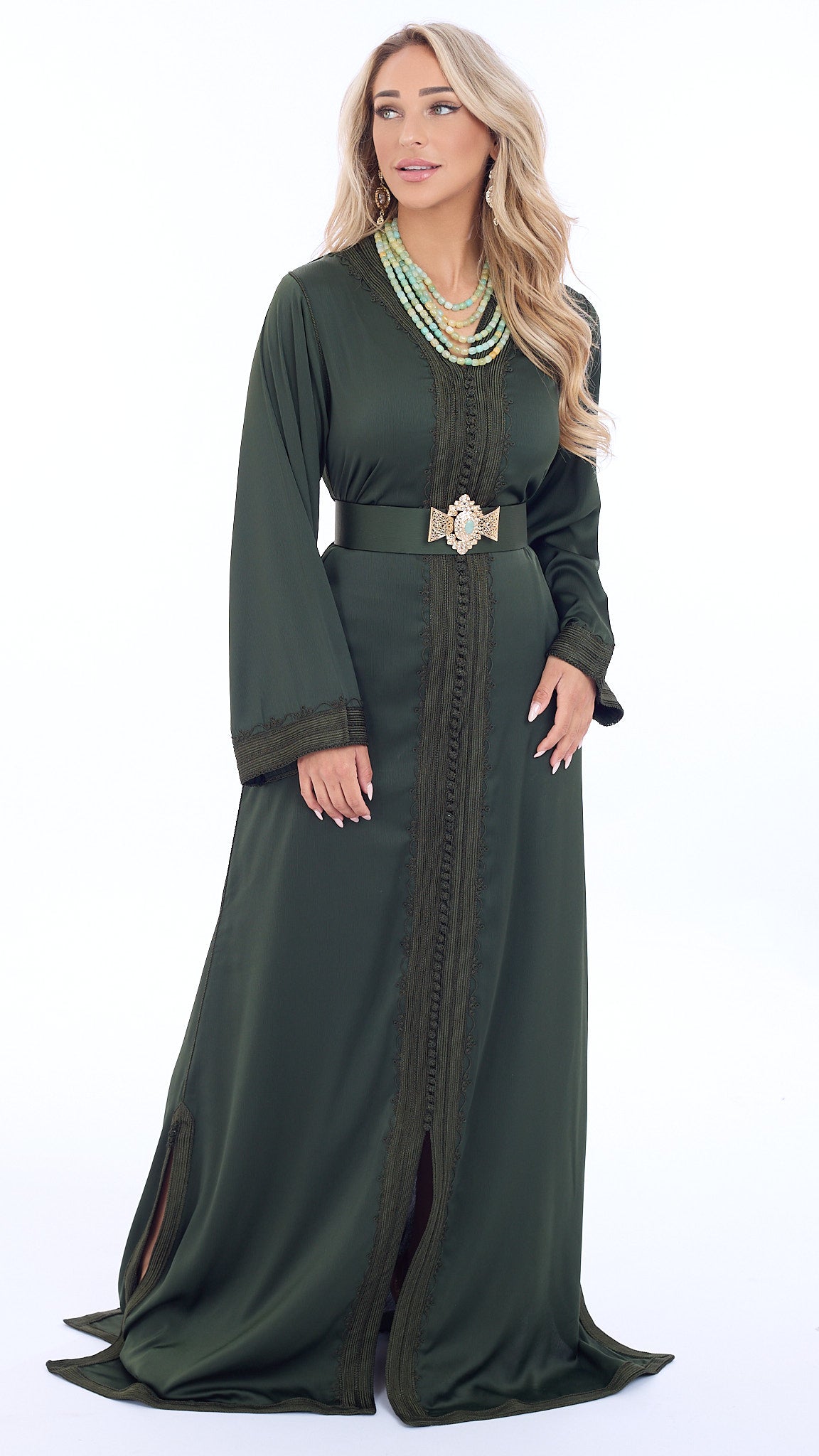 Caftan Riham Sage Green
