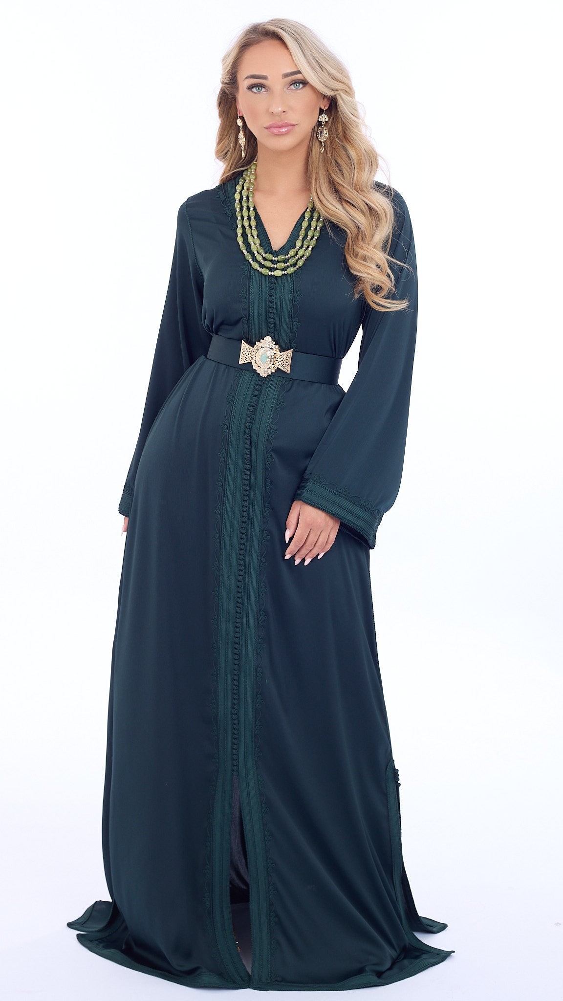 Caftan Riham Darkgreen