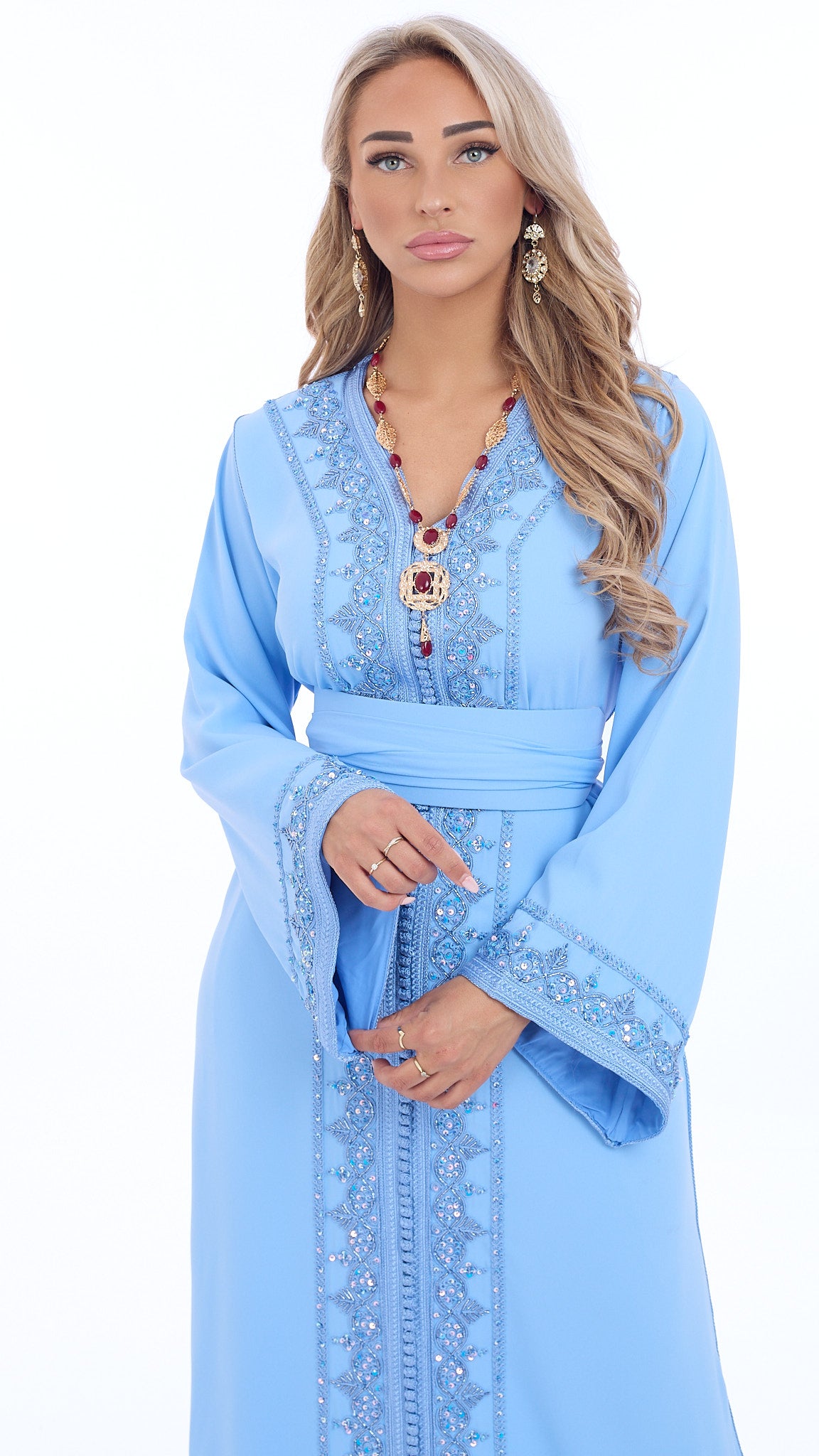 Caftan Lamyae Lightblue