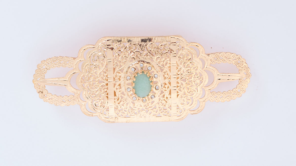 Belt Broch Jing Gold/Mintgreen