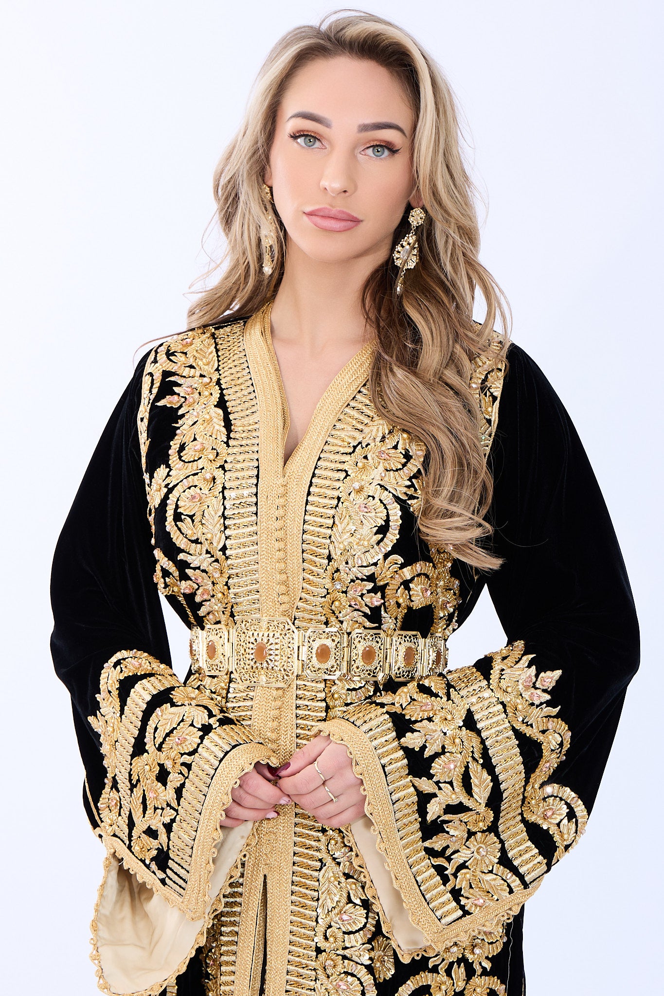 Exclusieve Caftan Haya Black