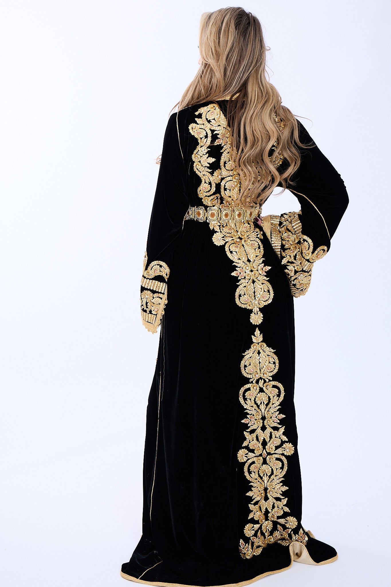 Exclusieve Caftan Haya Black