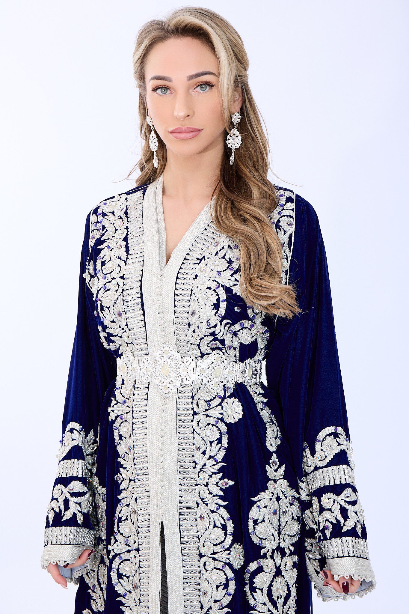 Exclusieve Caftan Haya Oxfordblue