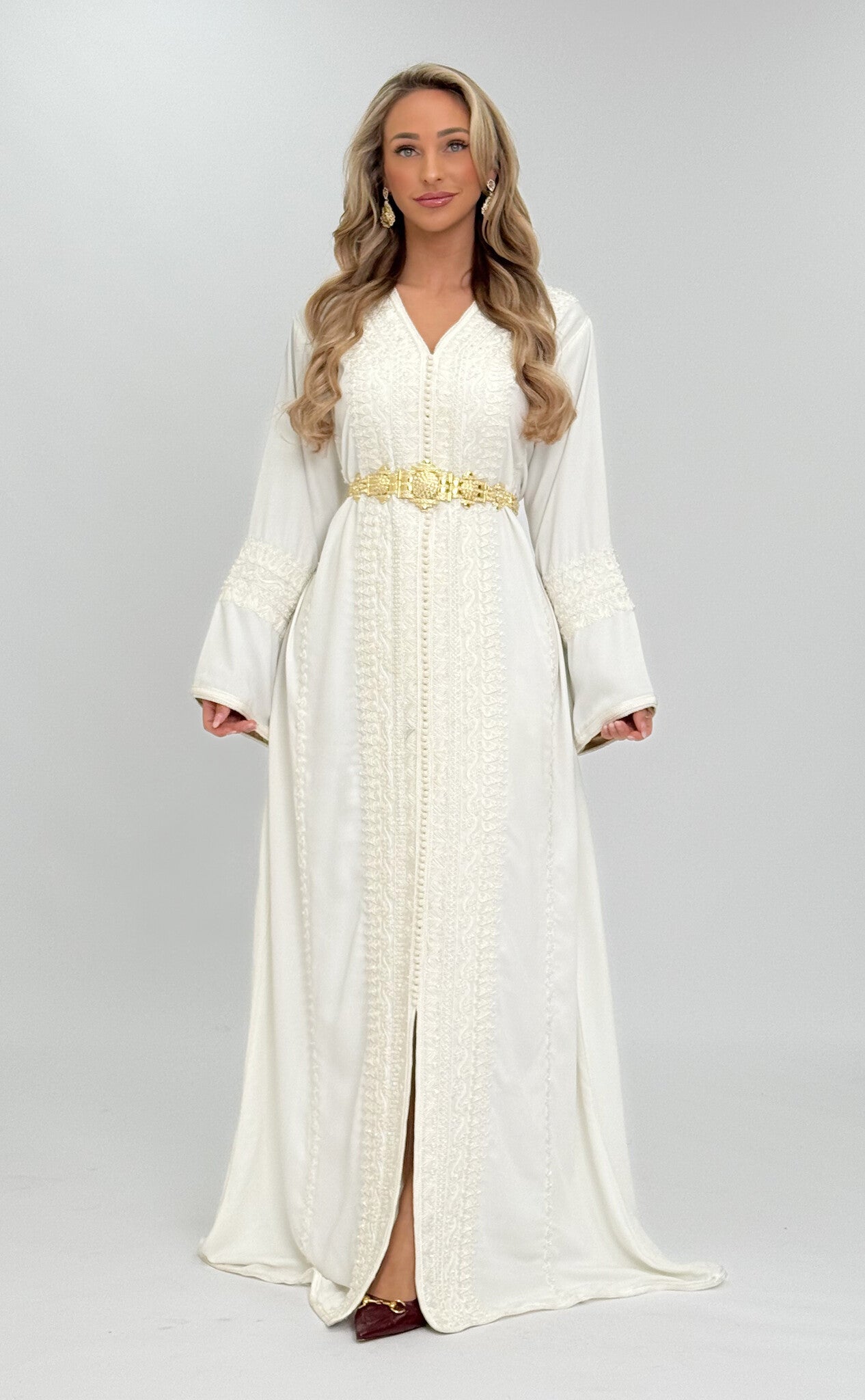 Caftan Lamyae Brokenwhite