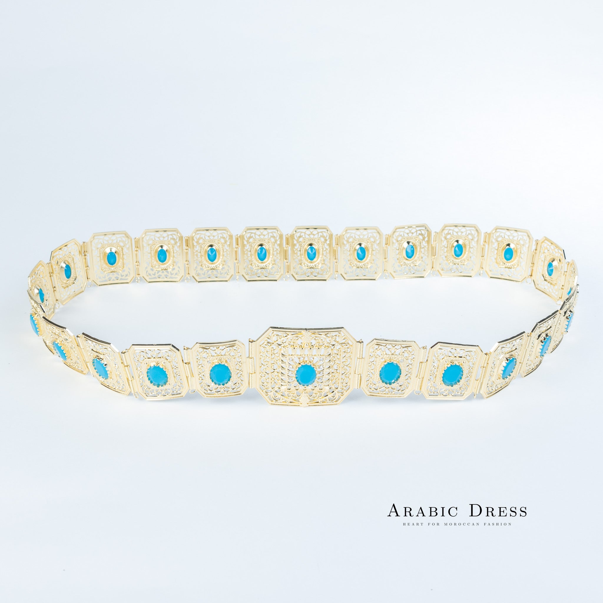 Micha Gold/Aquablue Belt