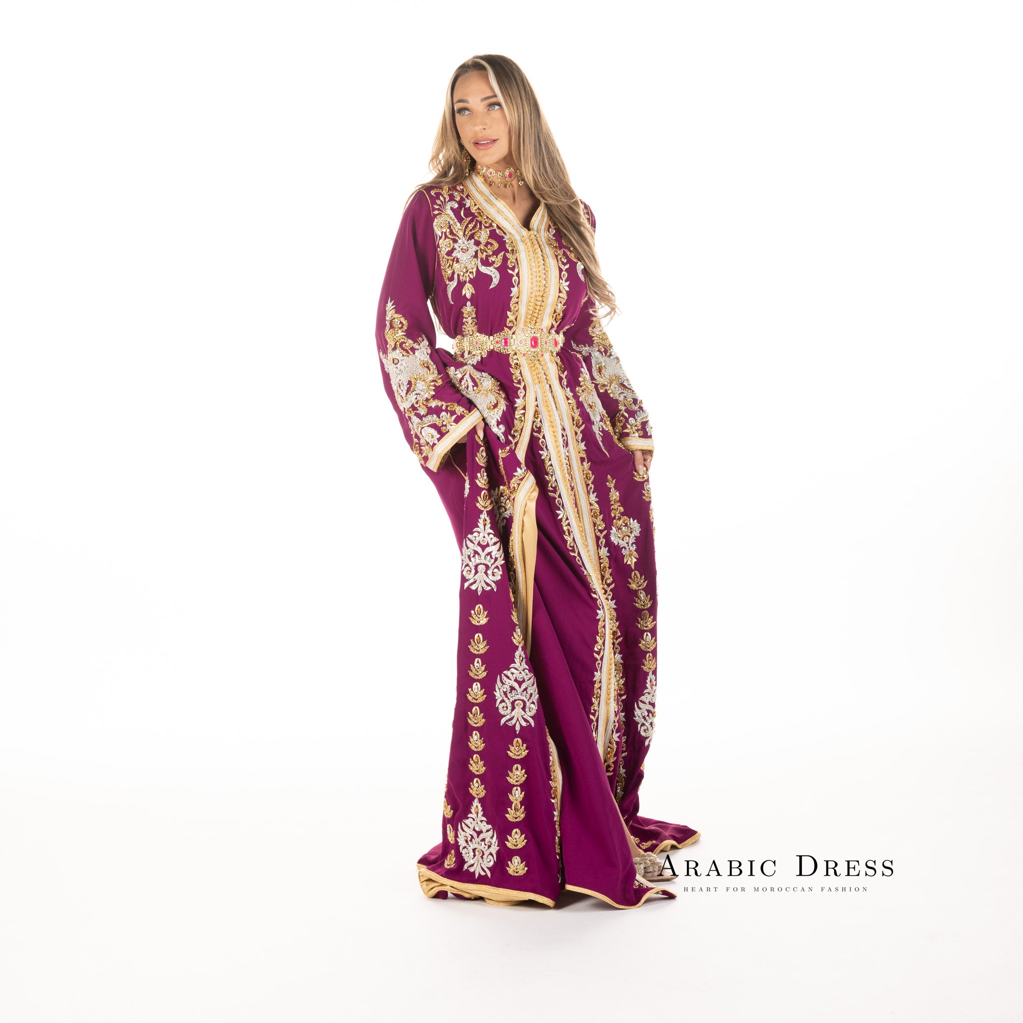 Caftan Louiza Magenta