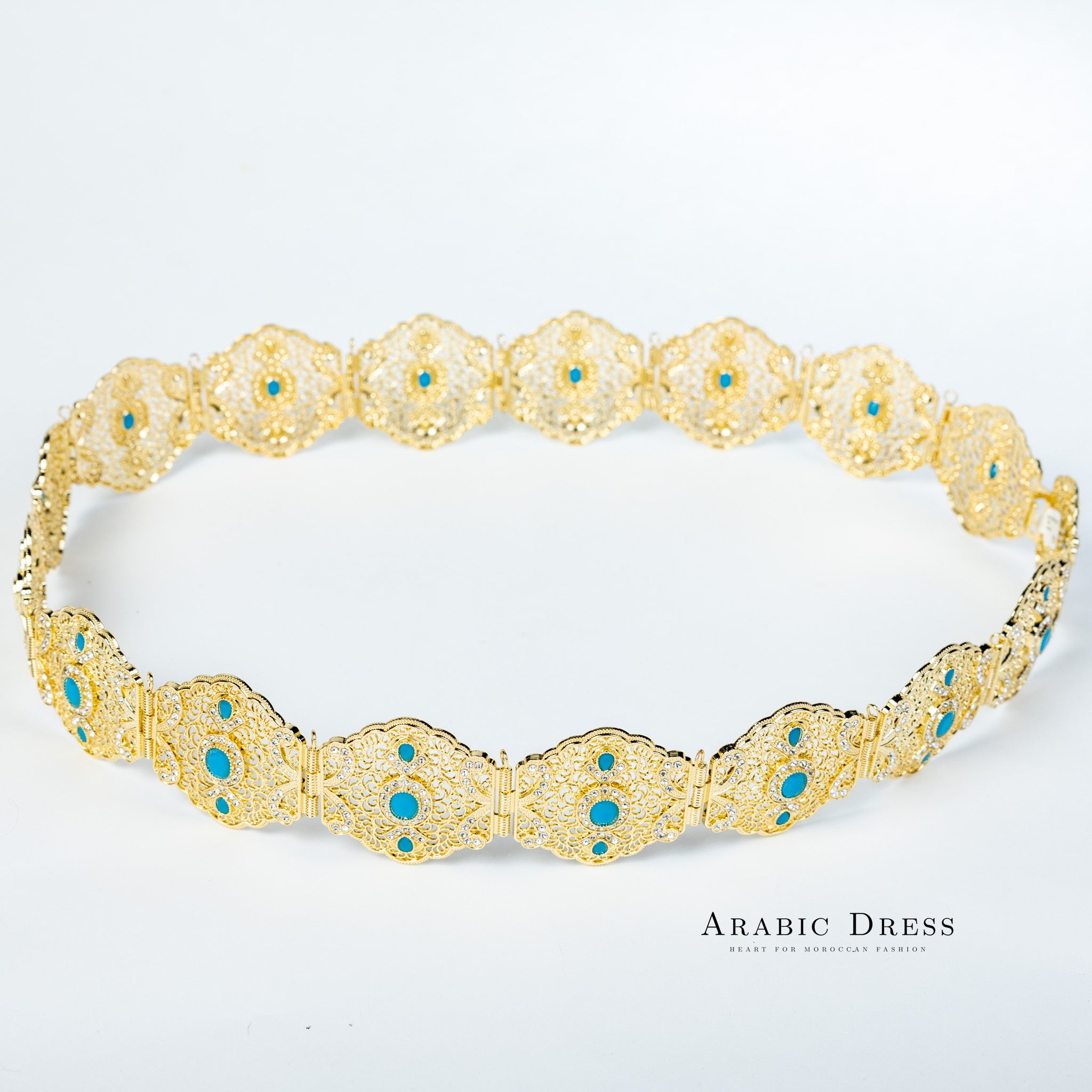 Ahri Gold/Aquablue Belt