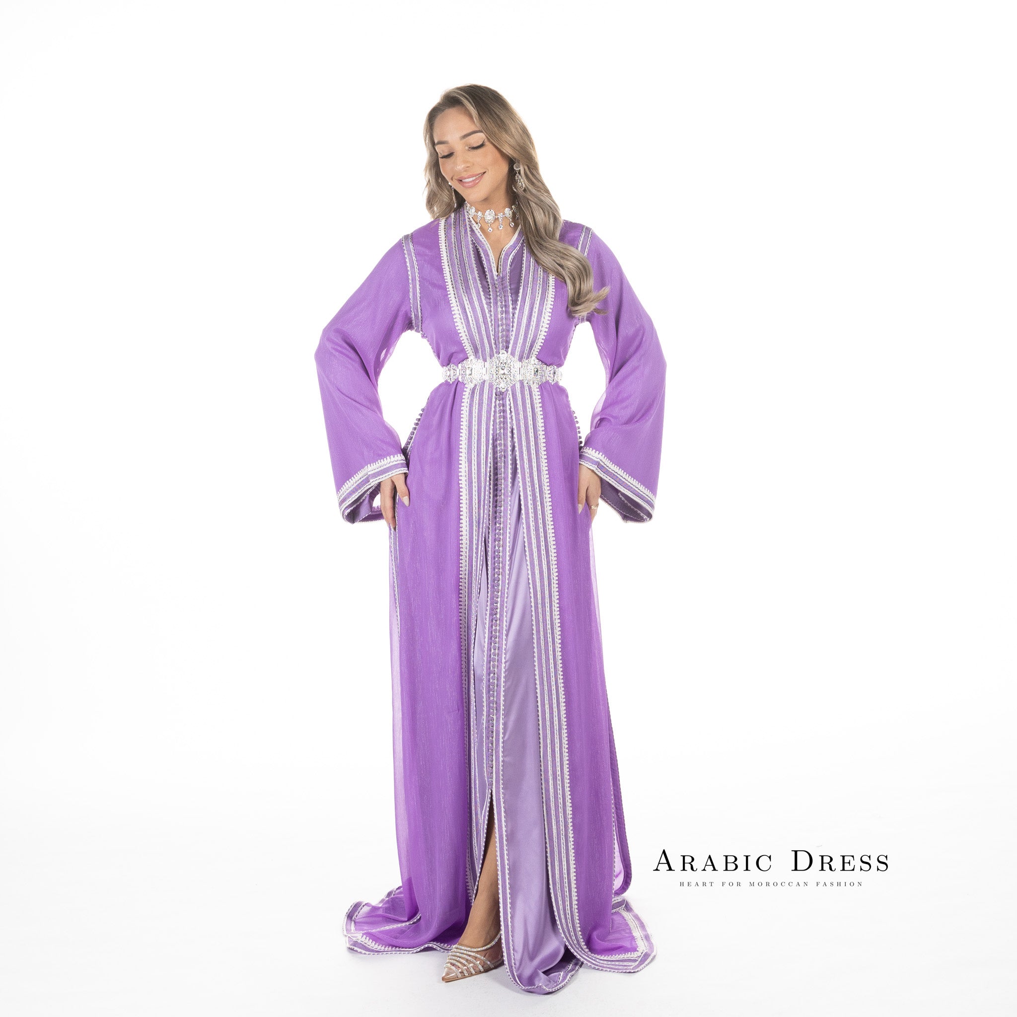 Caftan Hiba Thistle