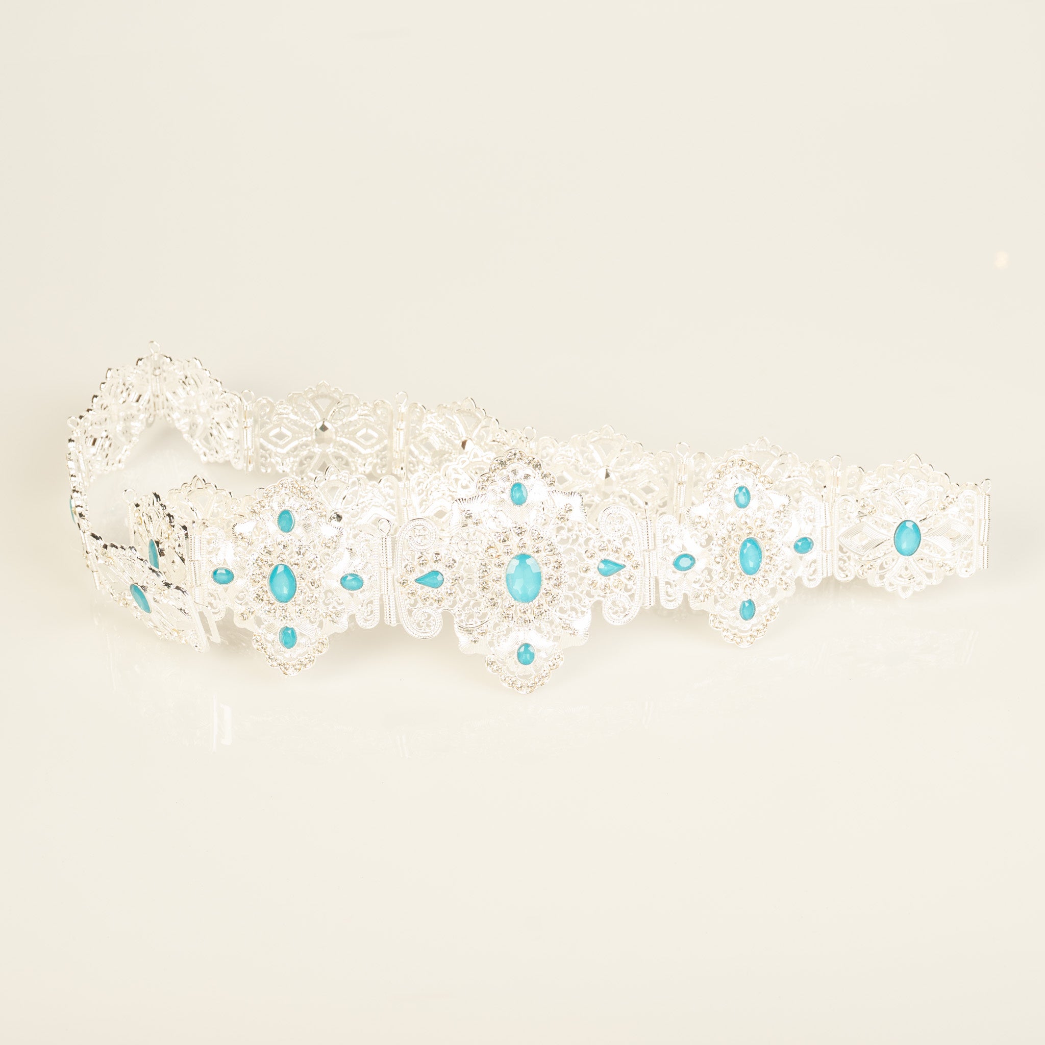 Zen Silver / Azure blue Belt