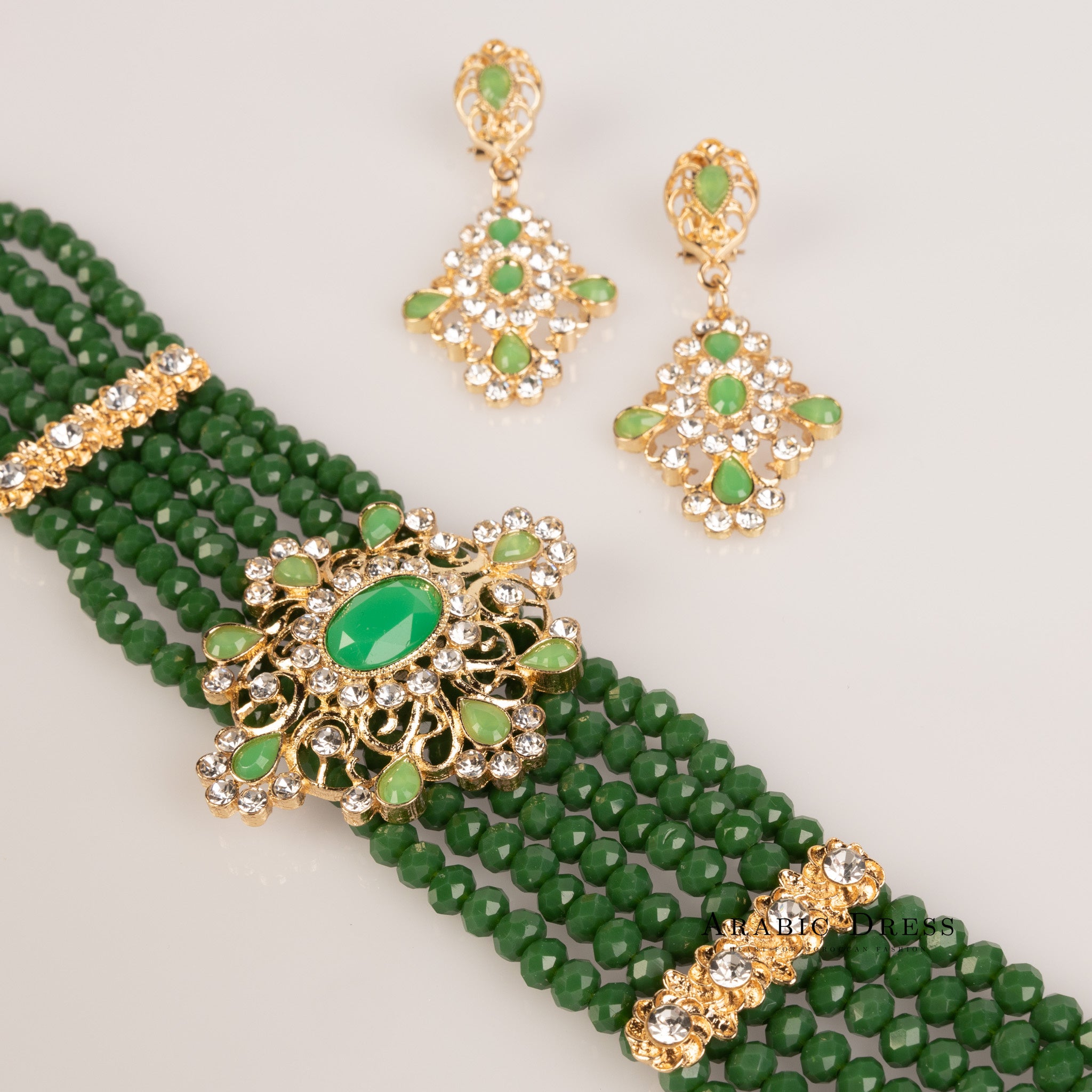 green Necklace set muni