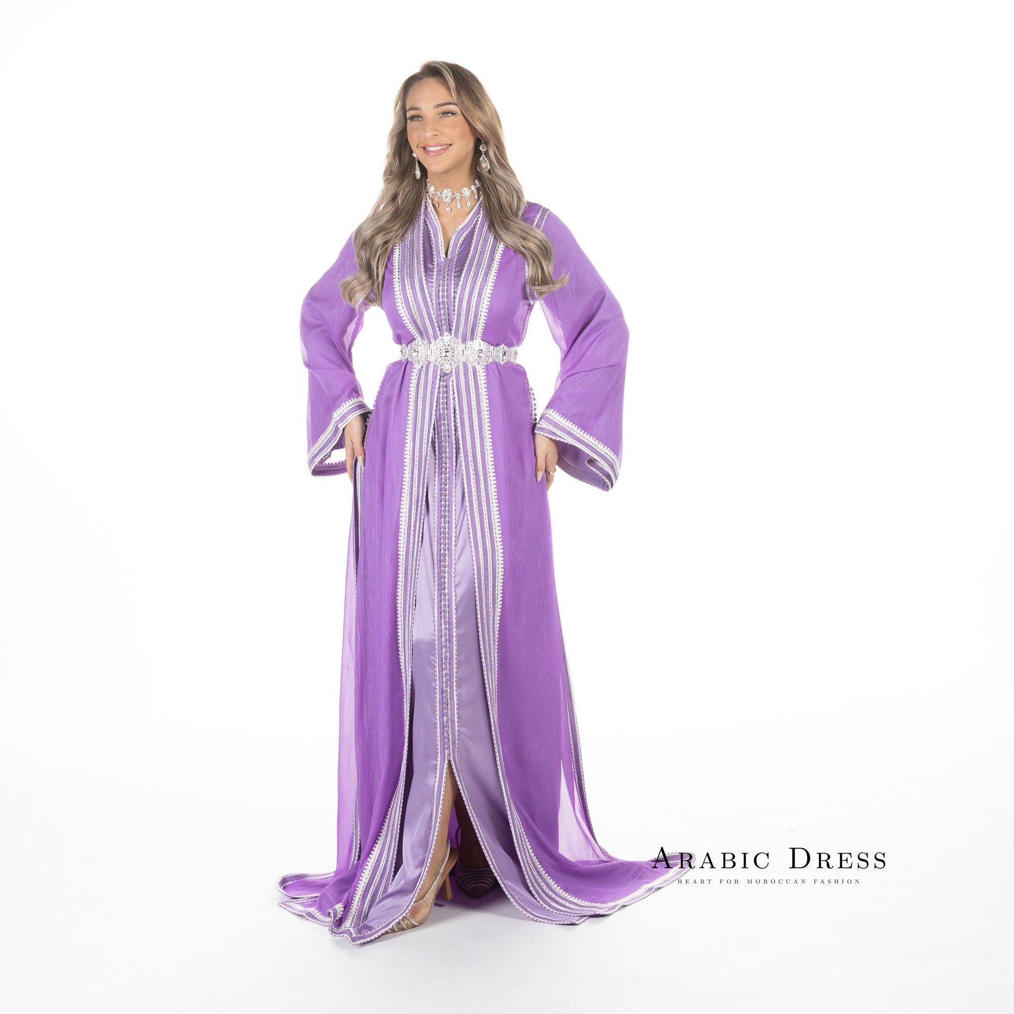 Caftan Hiba Thistle