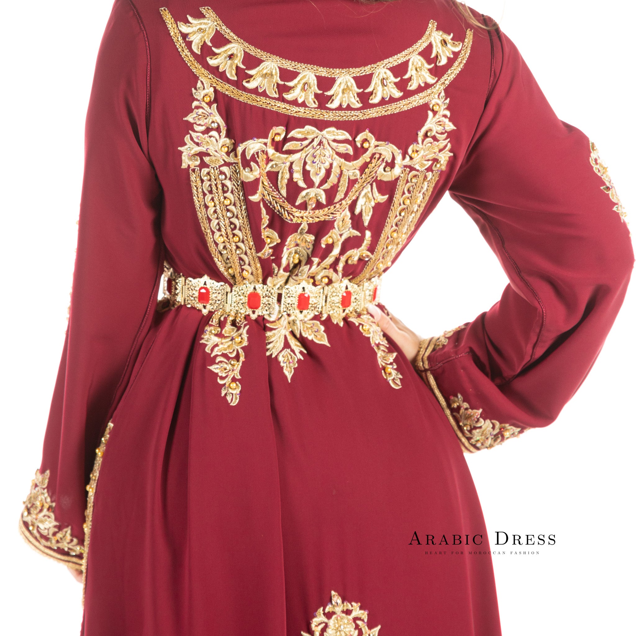 Caftan Elif Pomegrante