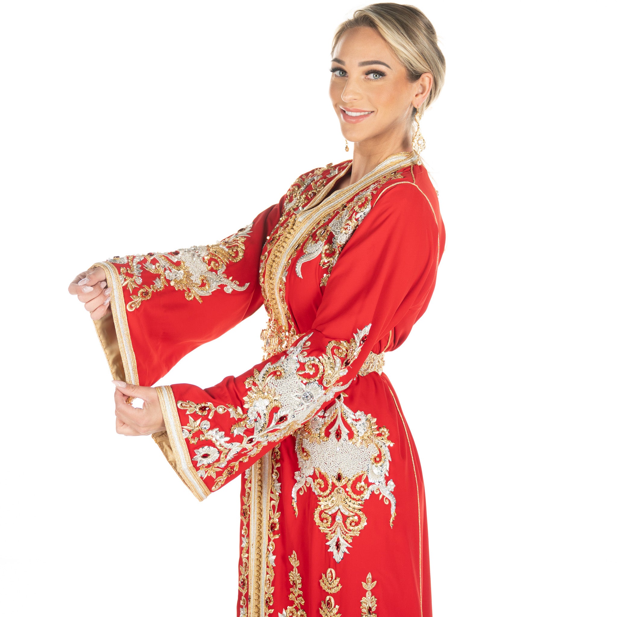 Exclusieve Caftan Nour Red