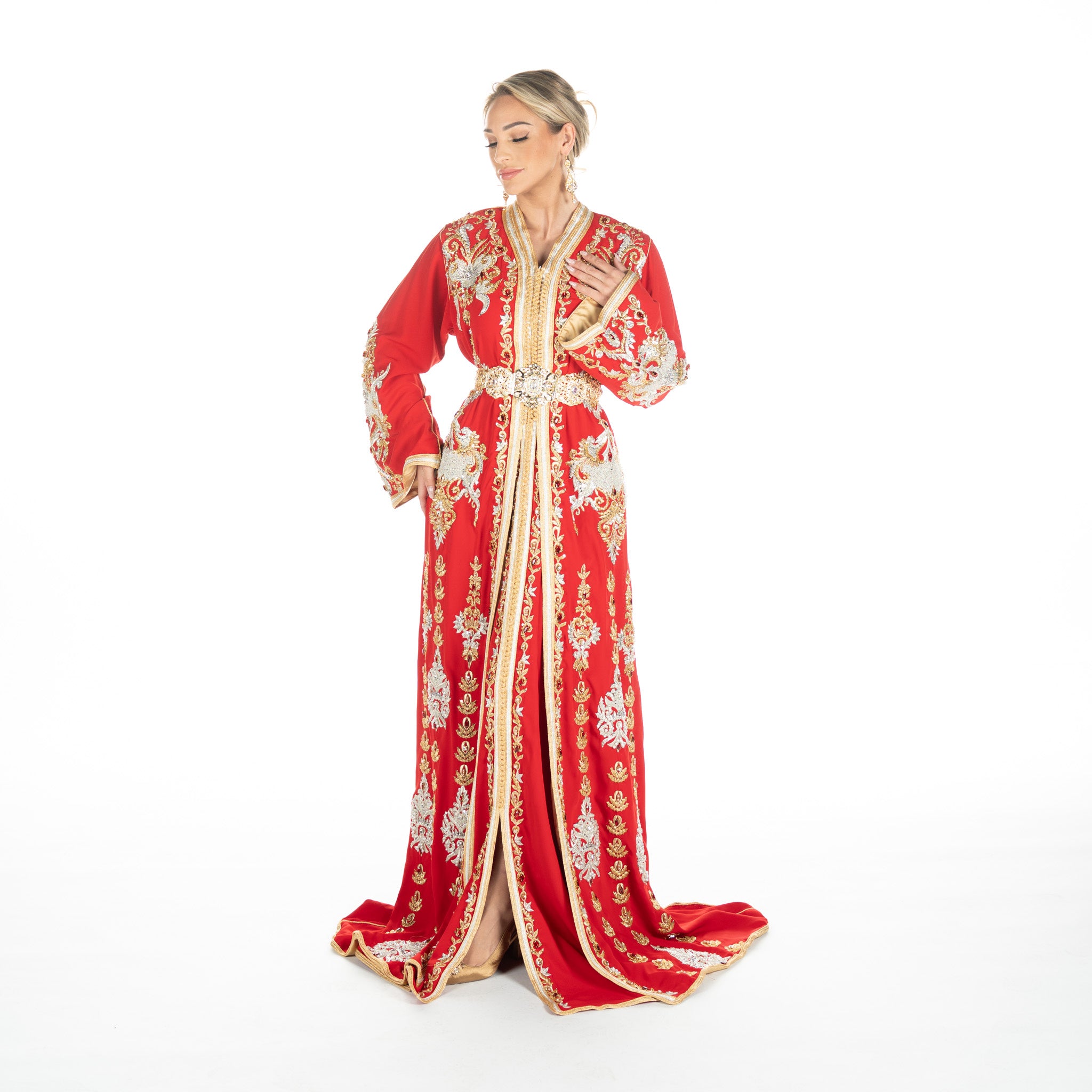 Exclusieve Caftan Nour Red