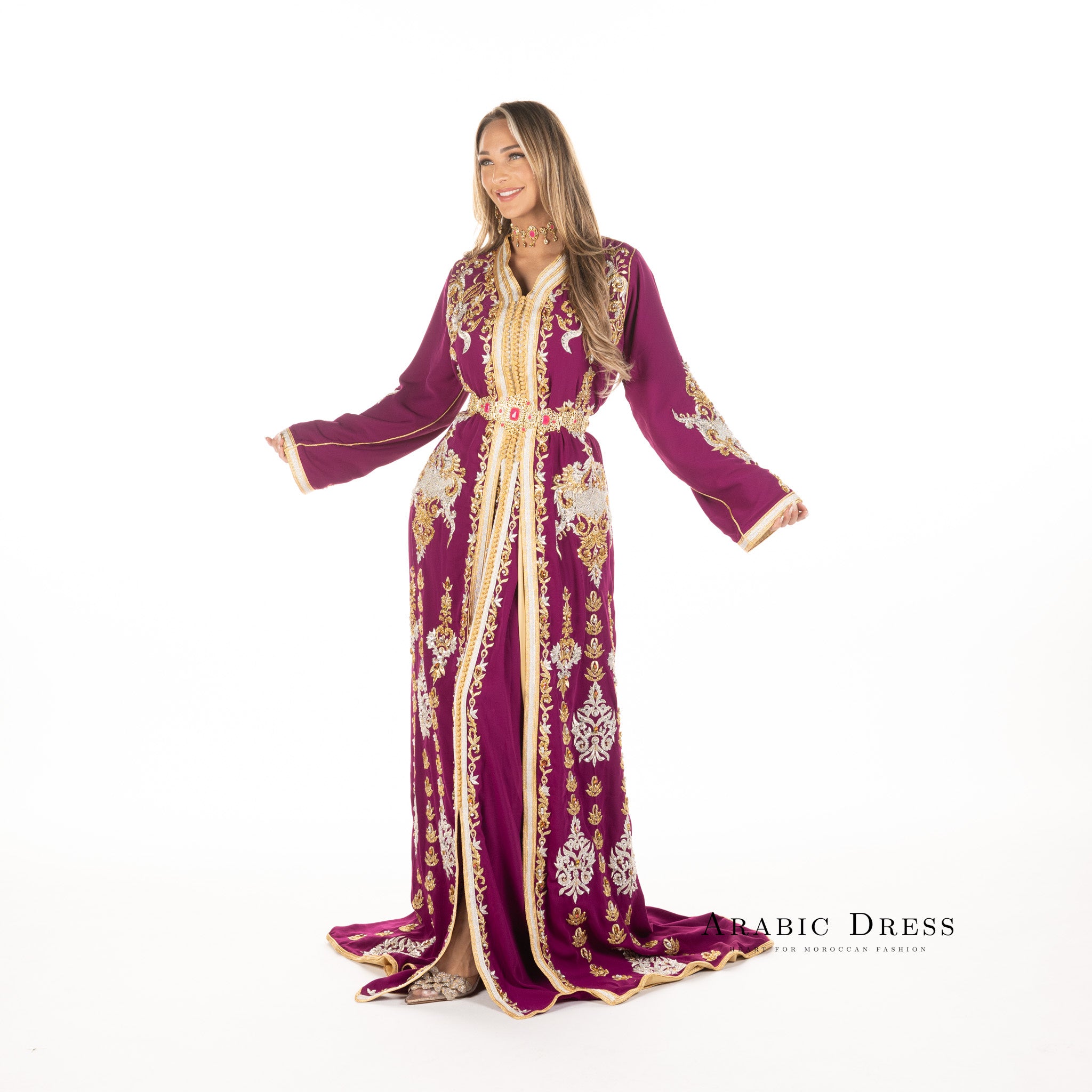 Caftan Louiza Magenta
