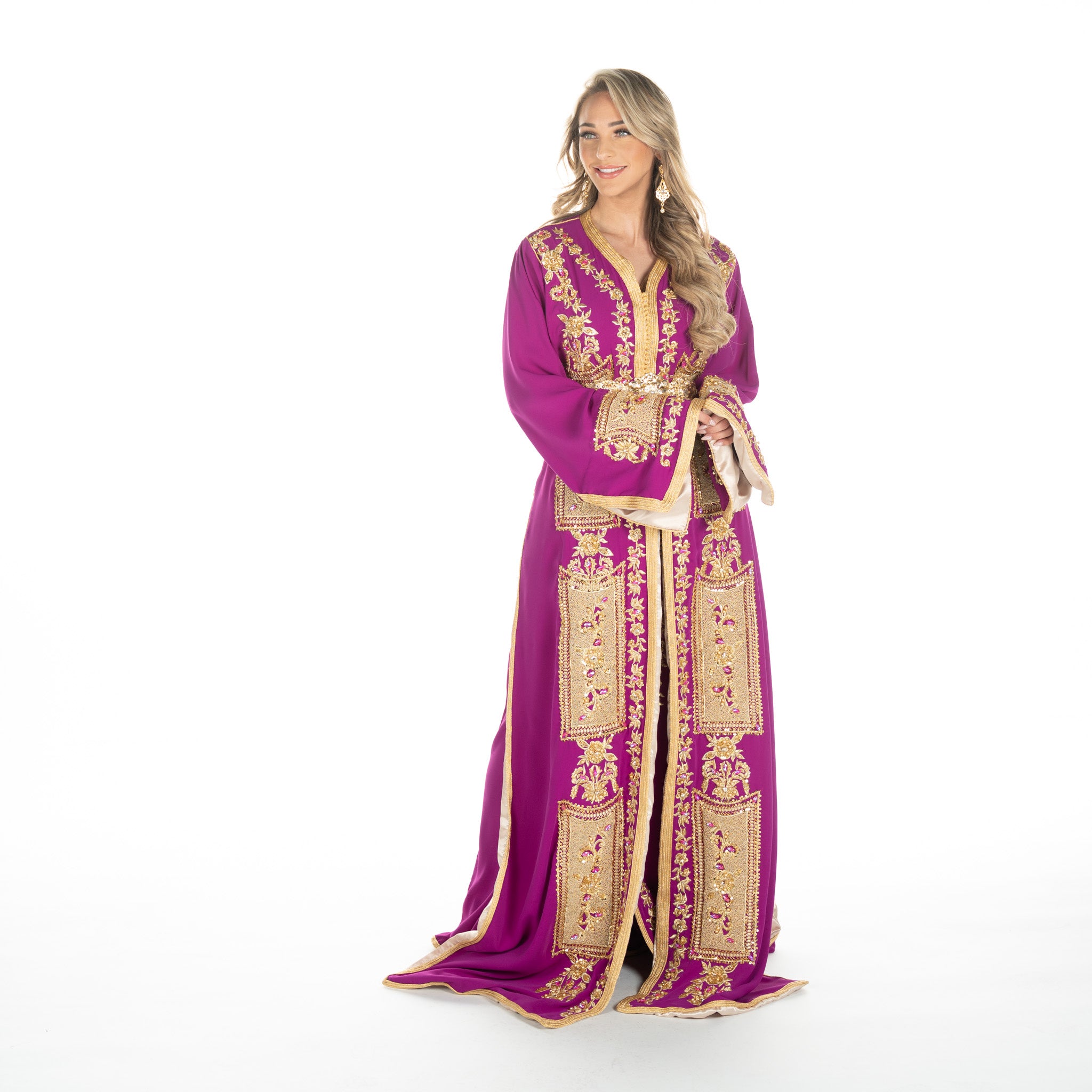 Exclusieve Caftan Levi Magenta