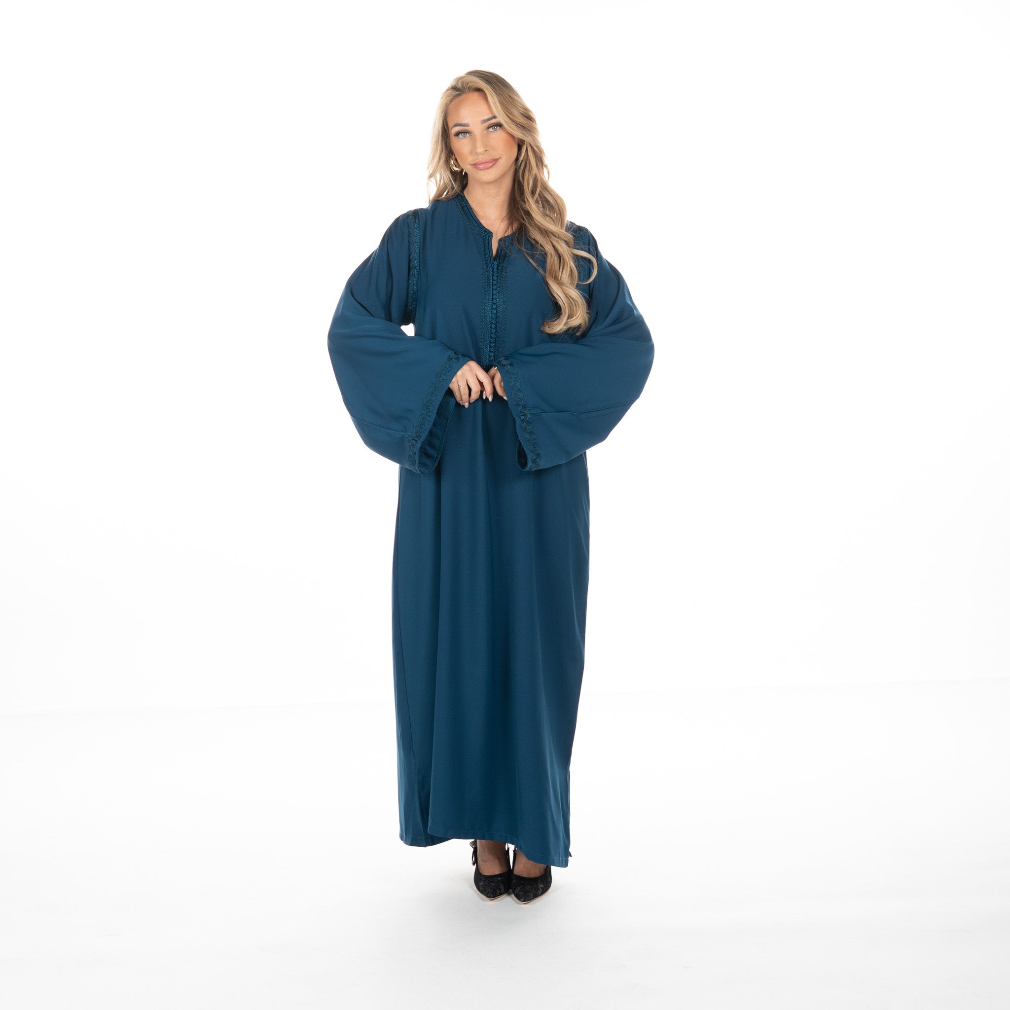 Caftan Safiya Blue Petrol