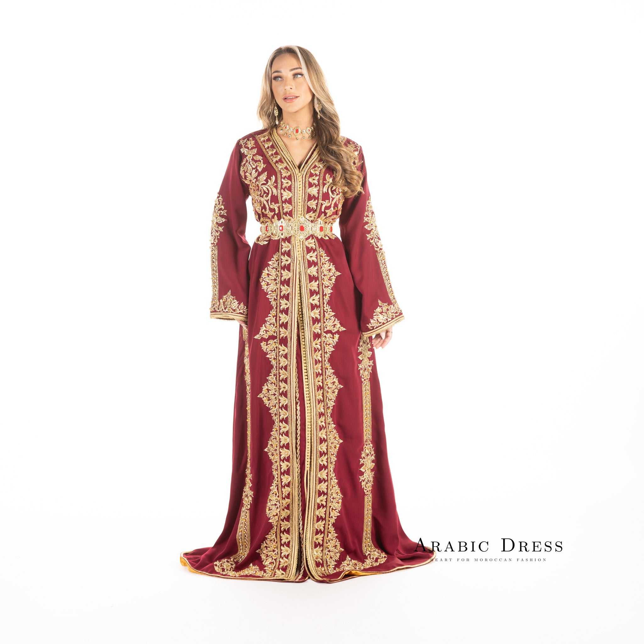 Caftan Elif Pomegrante