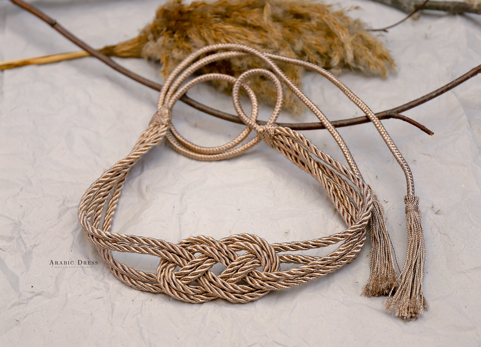 Light Bronze Rope Belt Ami