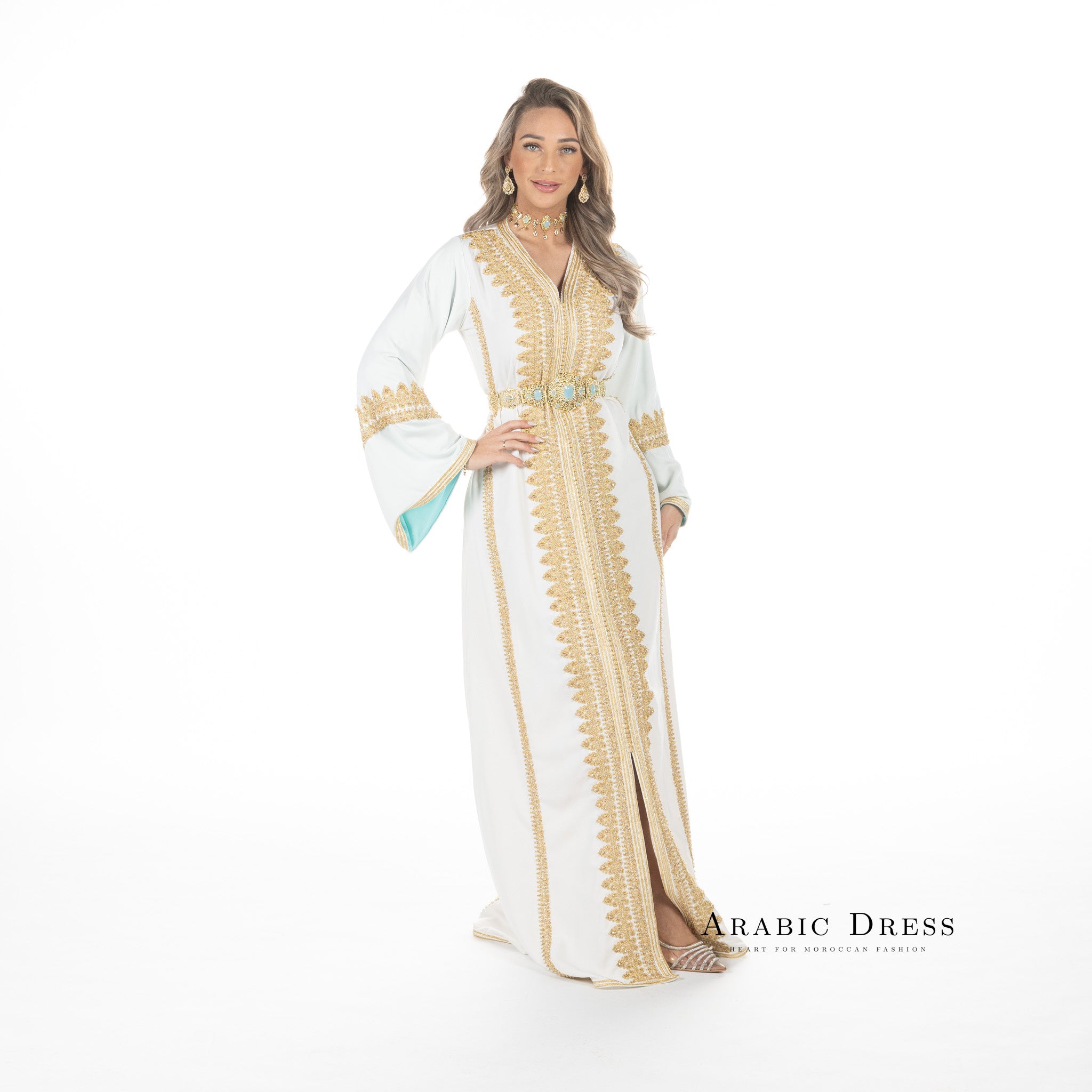 Caftan Manar Brokenwhite