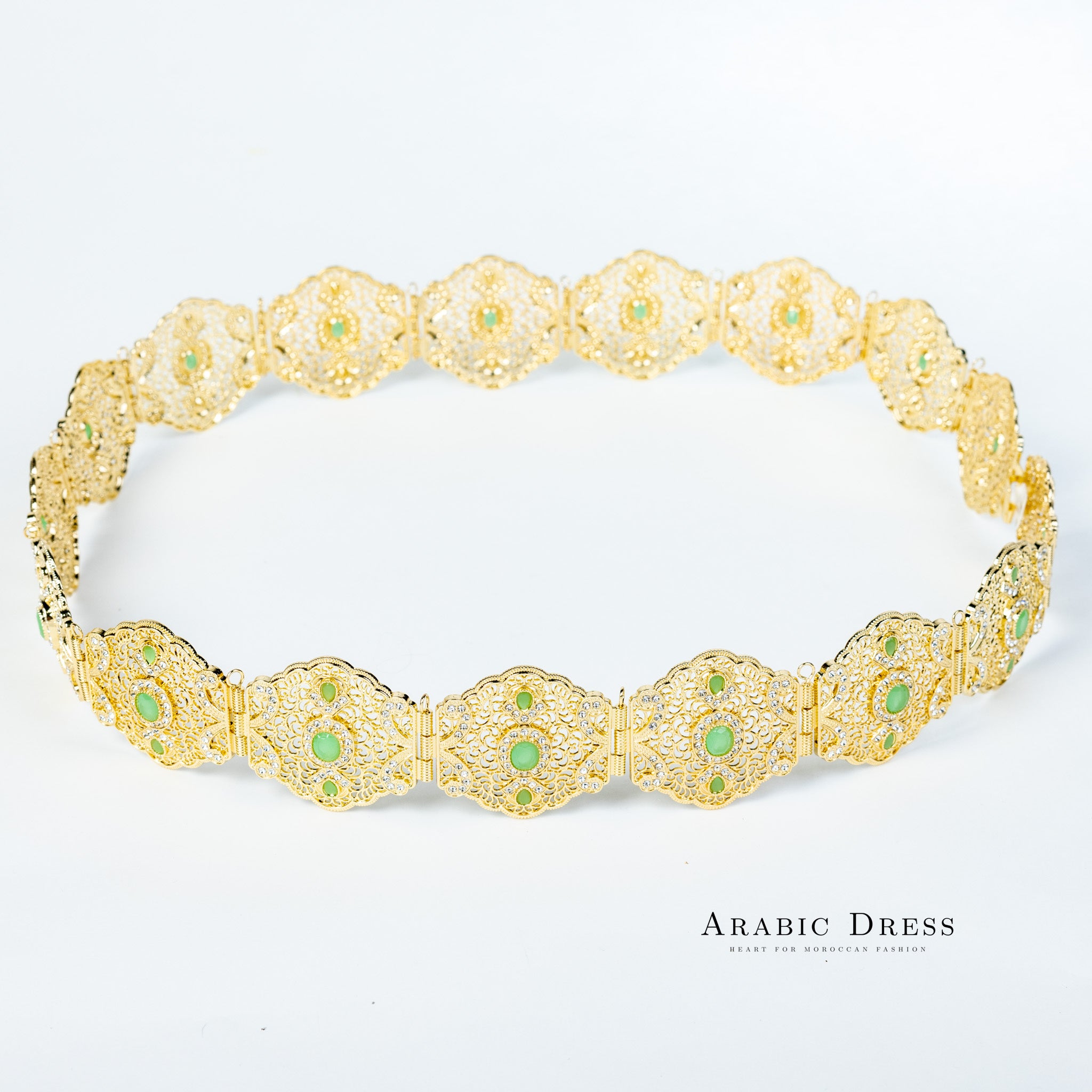 Ahri Gold/Mintgreen Belt