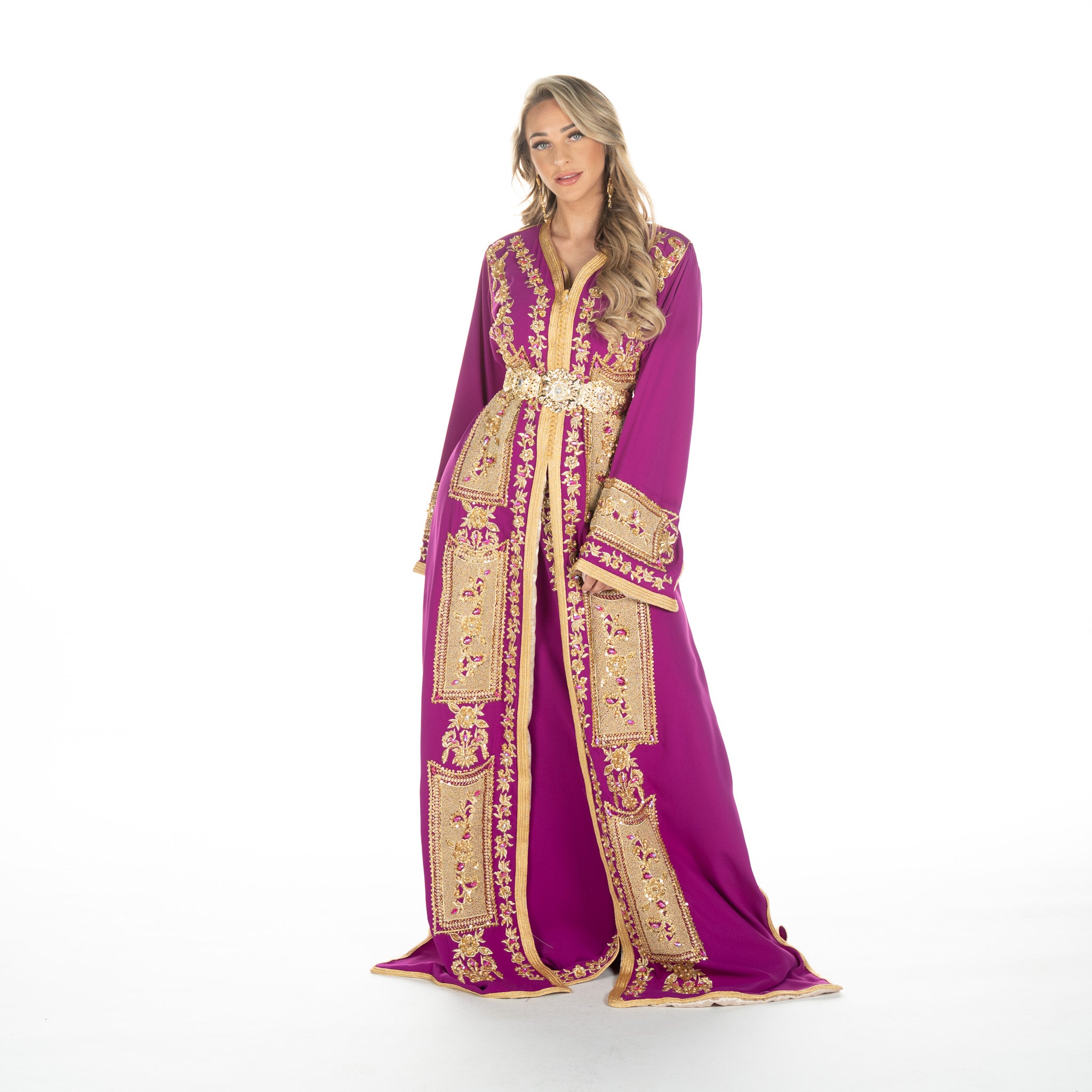 Exclusieve Caftan Levi Magenta