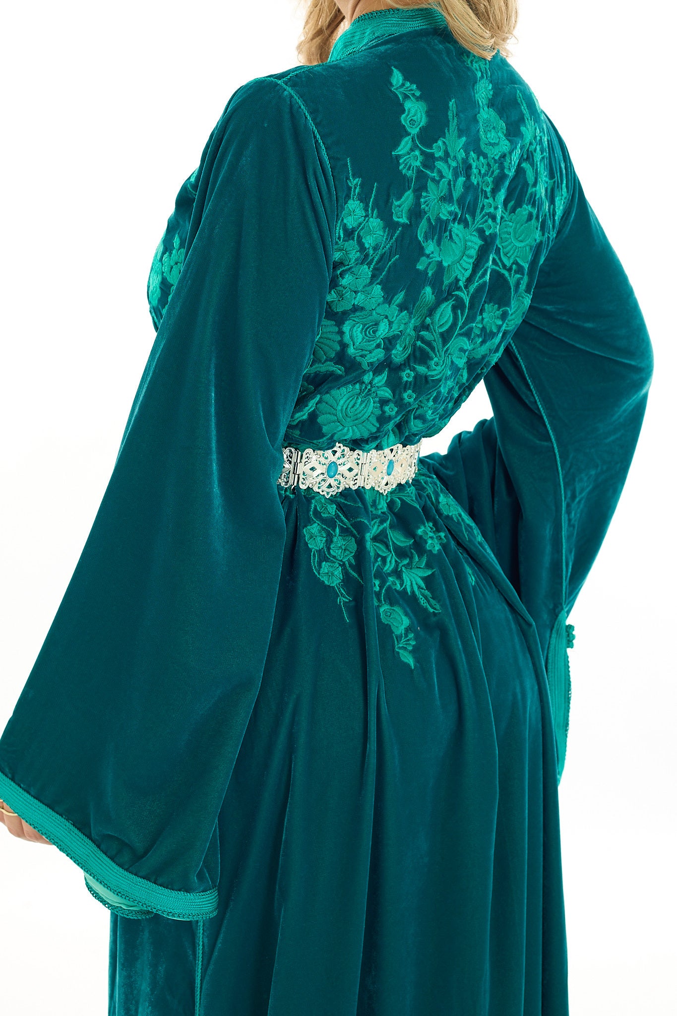 Caftan Amara Blue Petrol