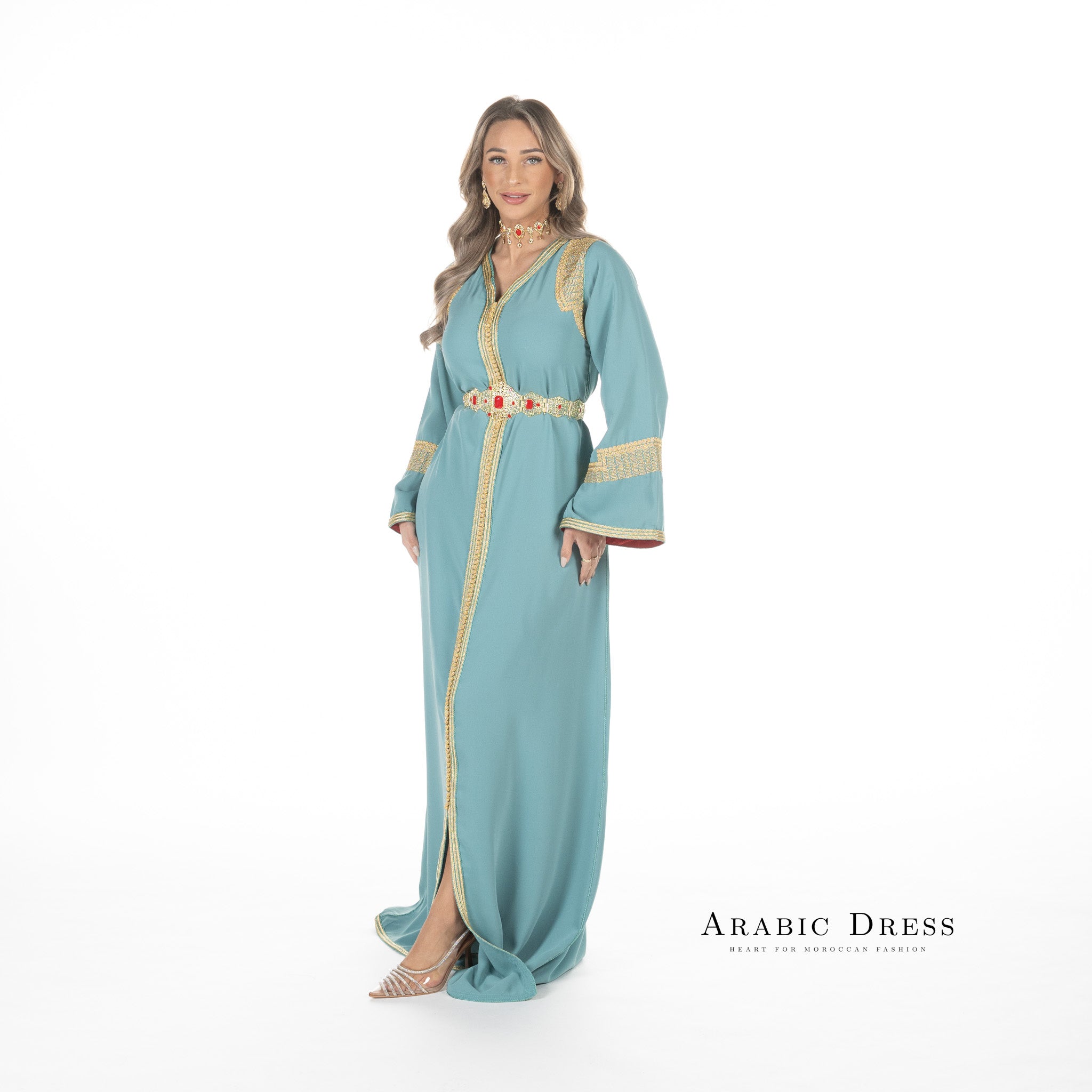 Caftan Hafsa Darkseagreen
