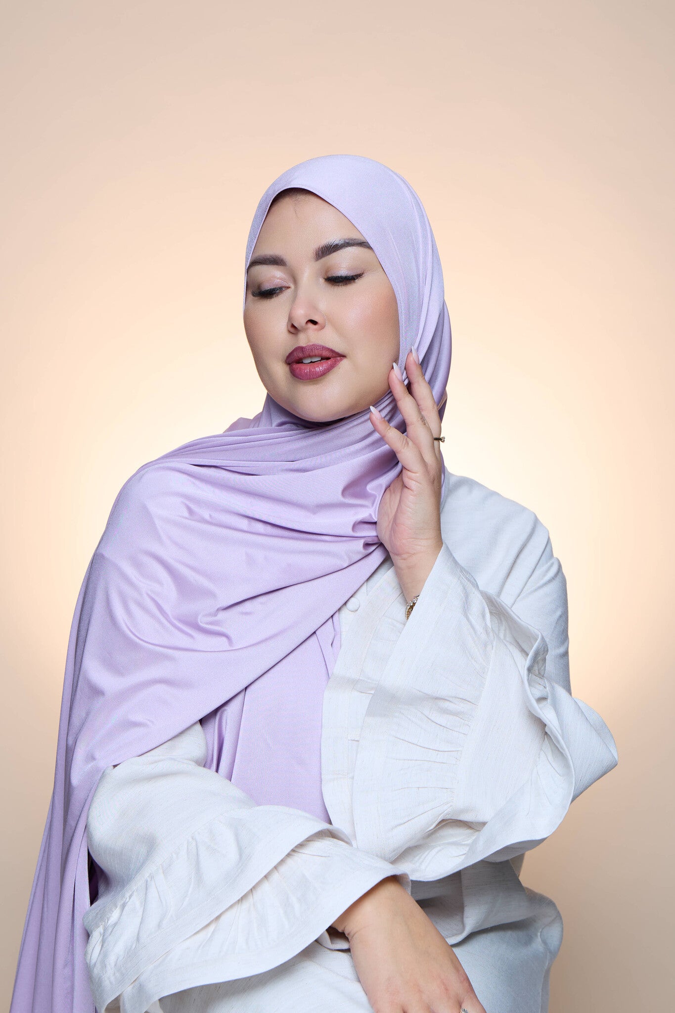 Hijab Premium Satin Mae Thistle