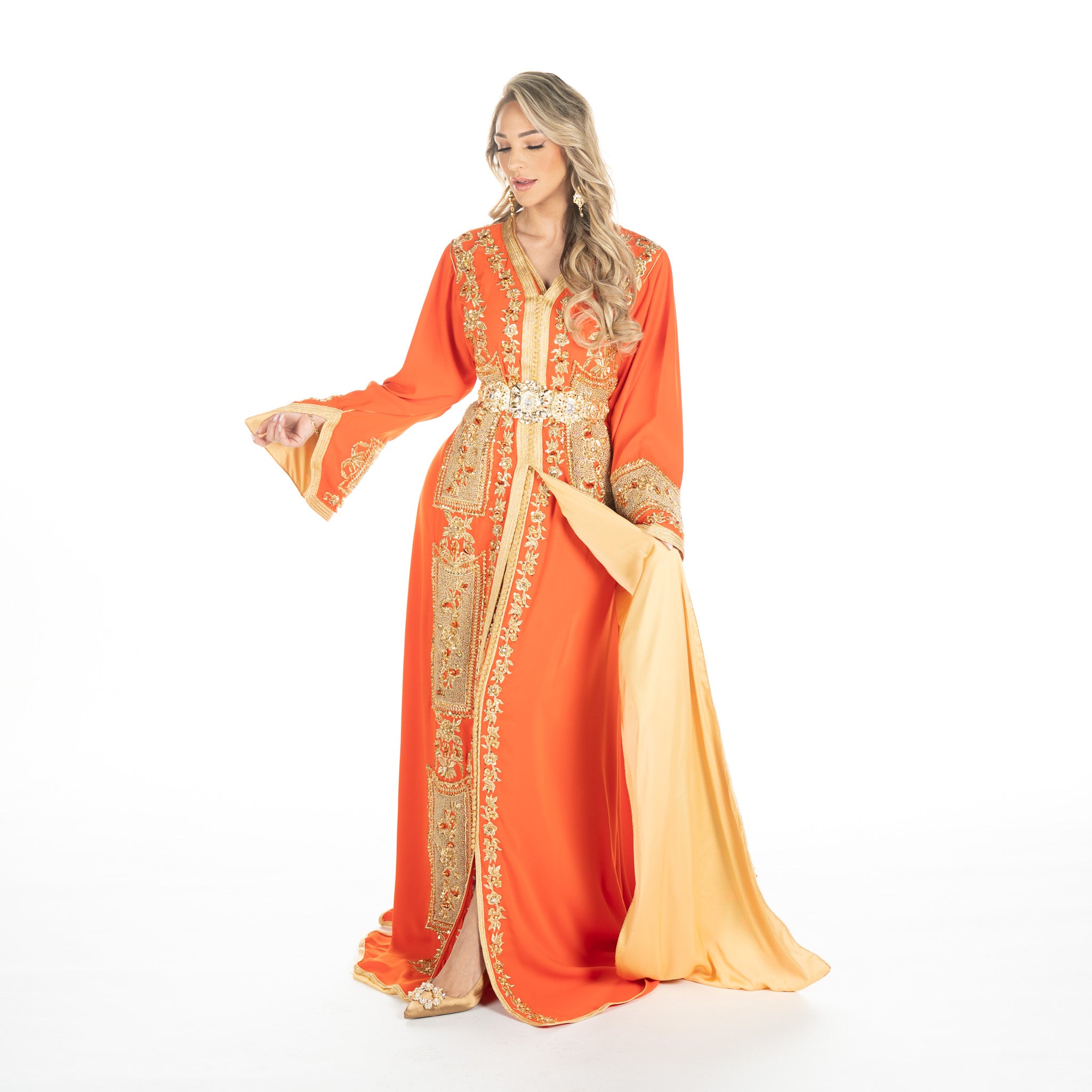 Exclusieve Caftan Levi Orange
