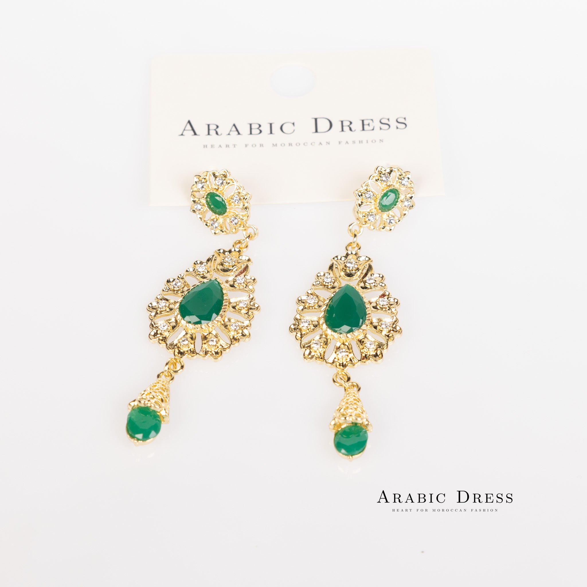Green Ara Earrings