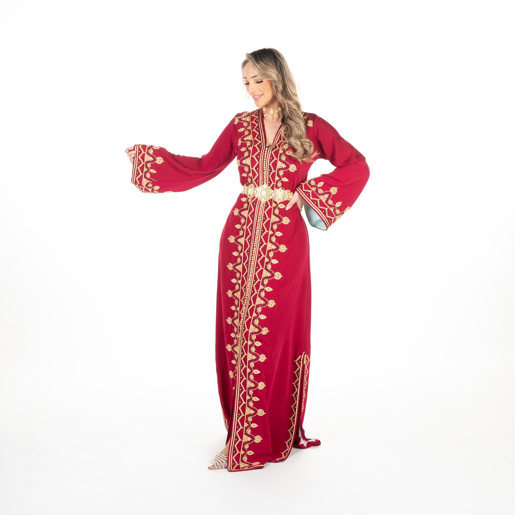Caftan Sarina Pomegrante