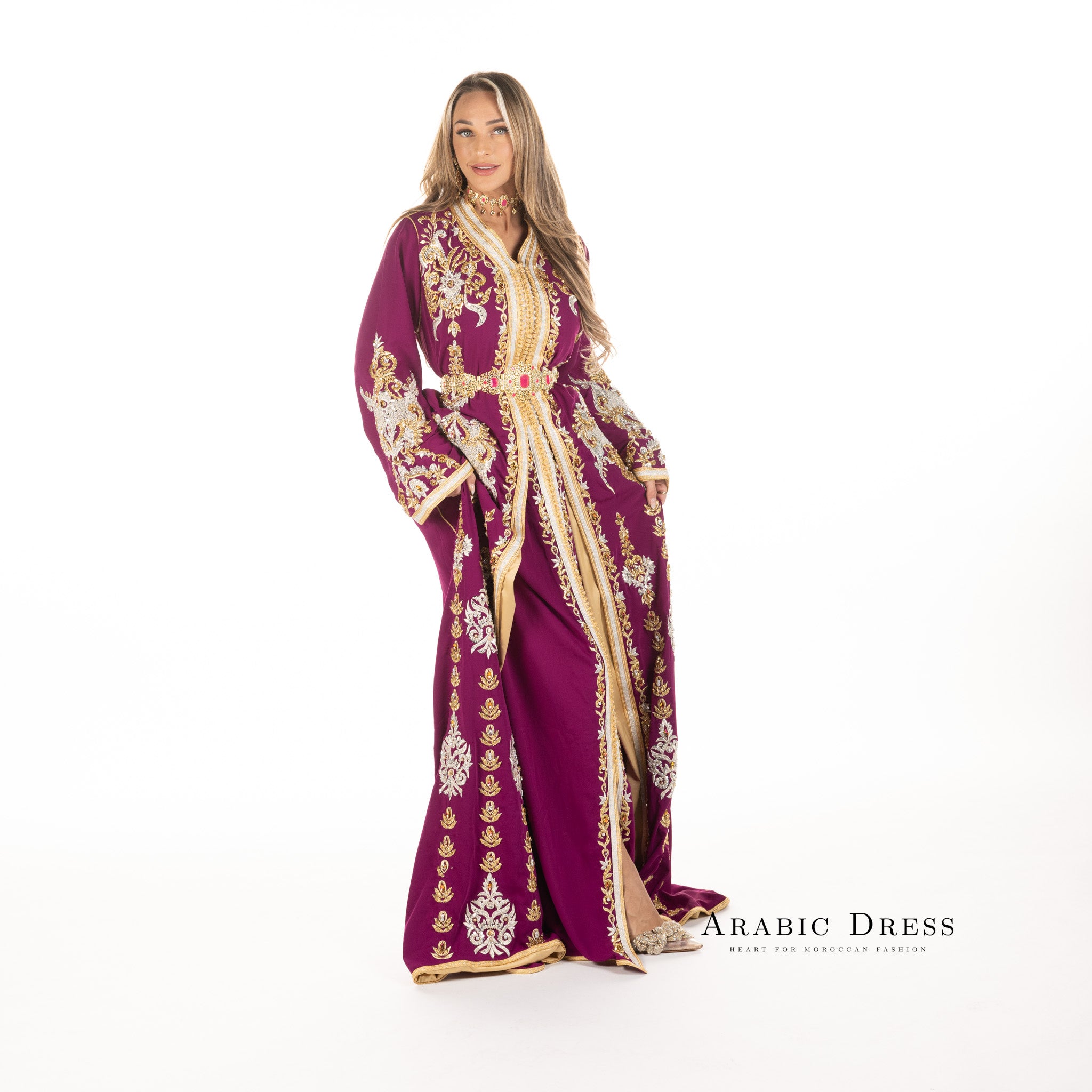 Caftan Louiza Magenta