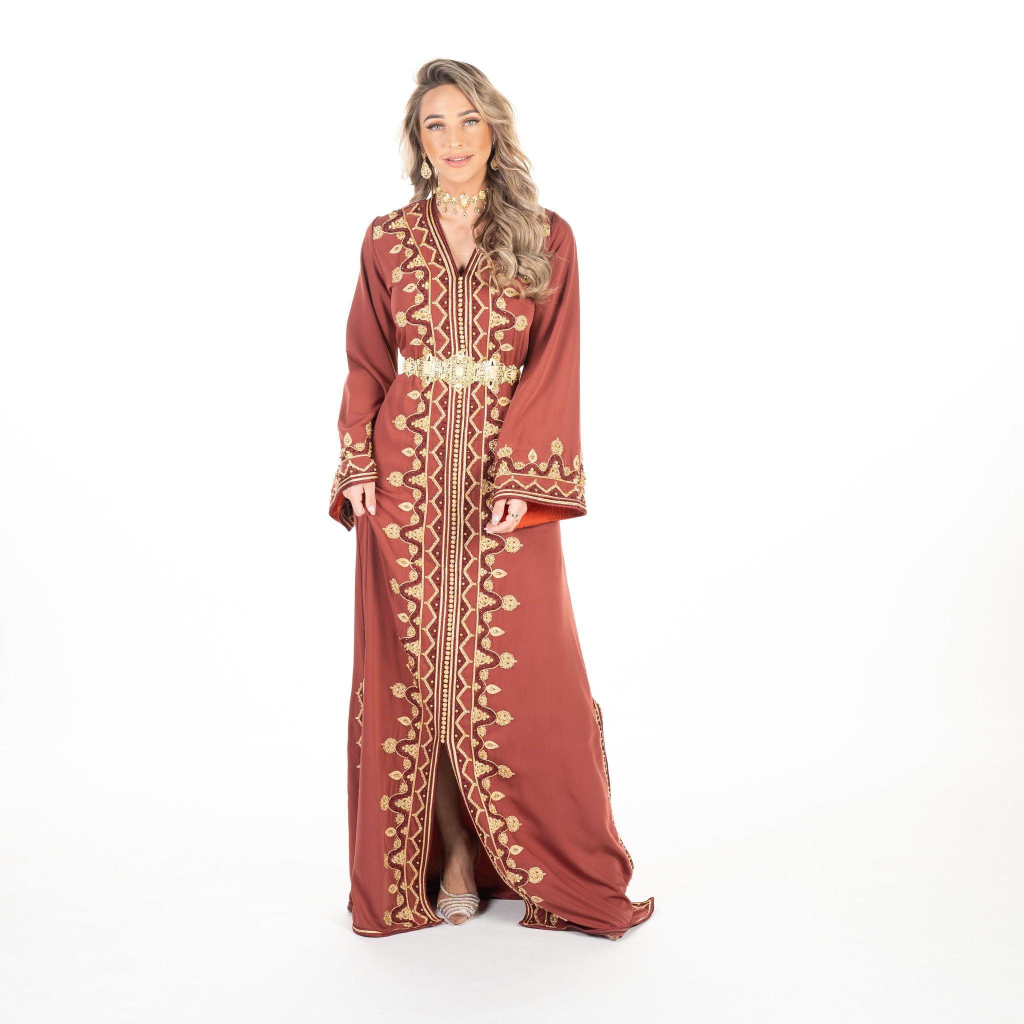 Caftan Sarina Dark Orange