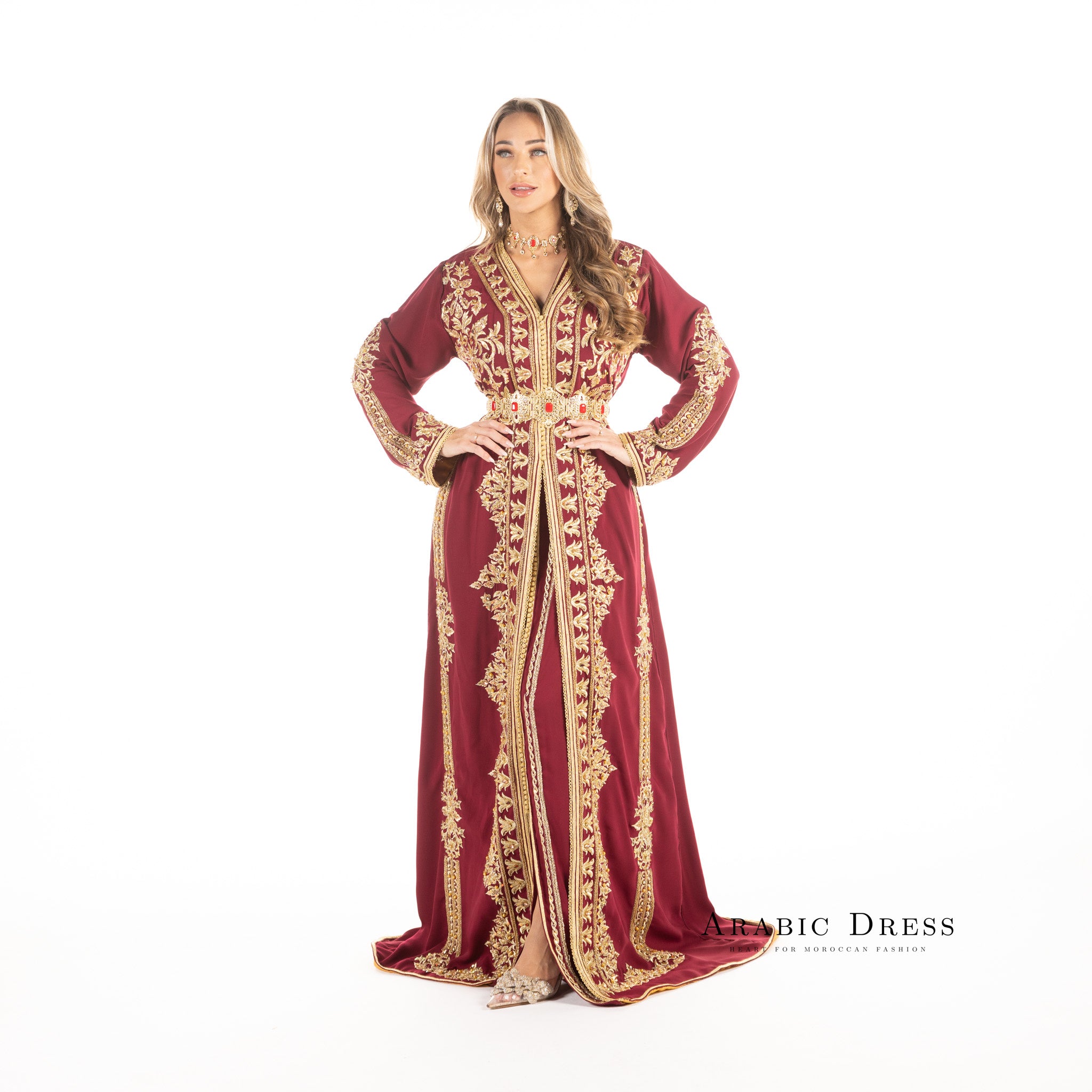 Caftan Elif Pomegrante