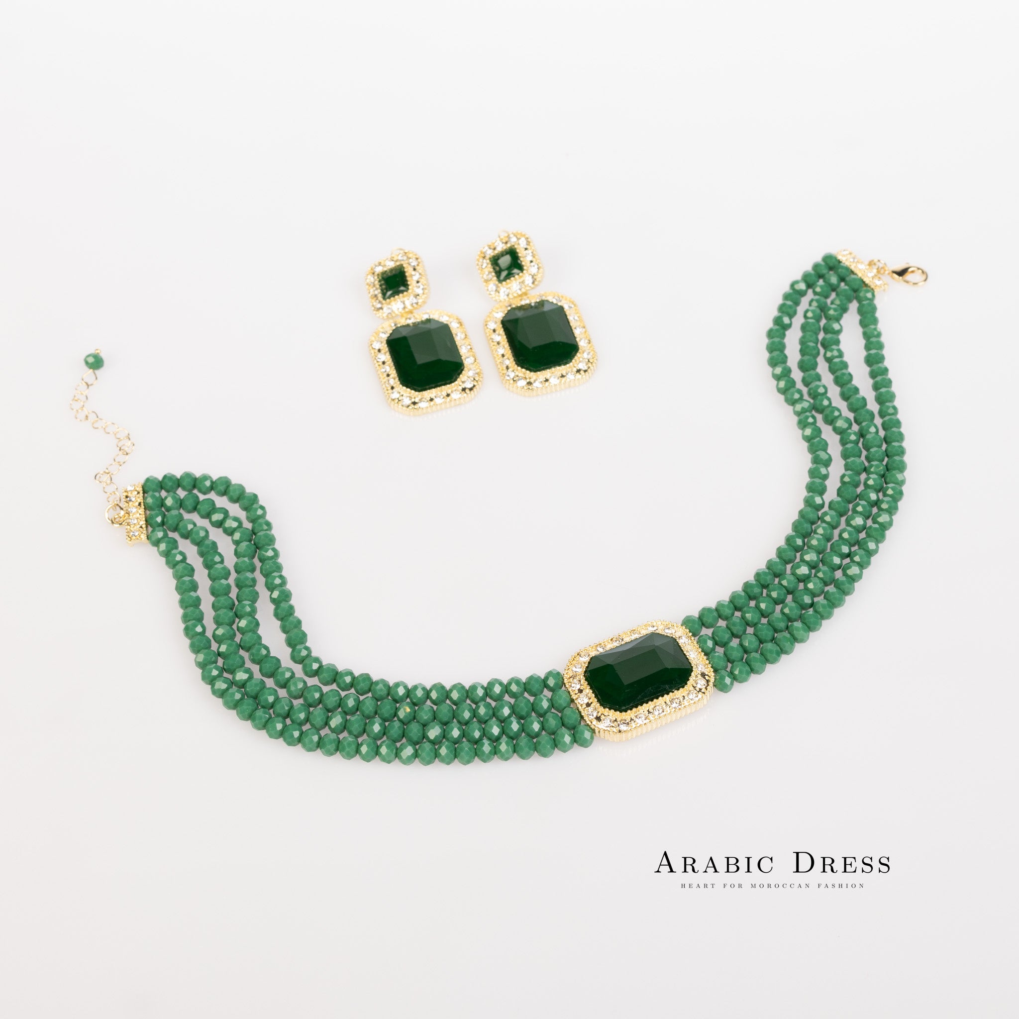 Darkgreen Mi-So Necklace set