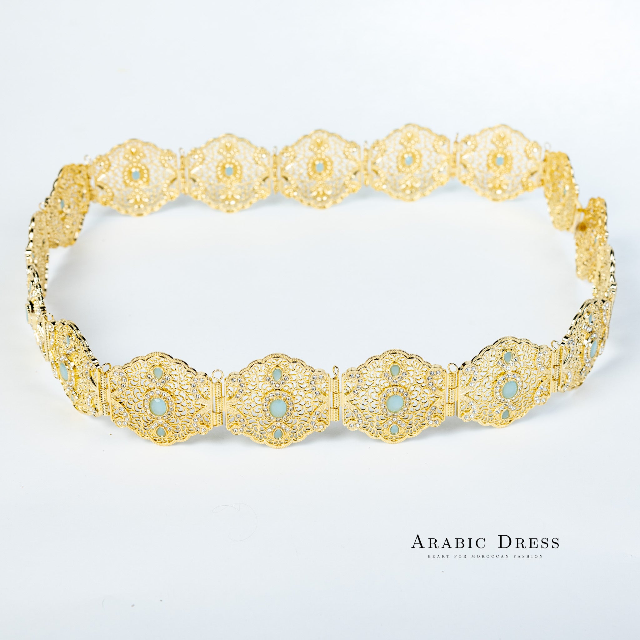 Ahri Gold/Turquoise Belt