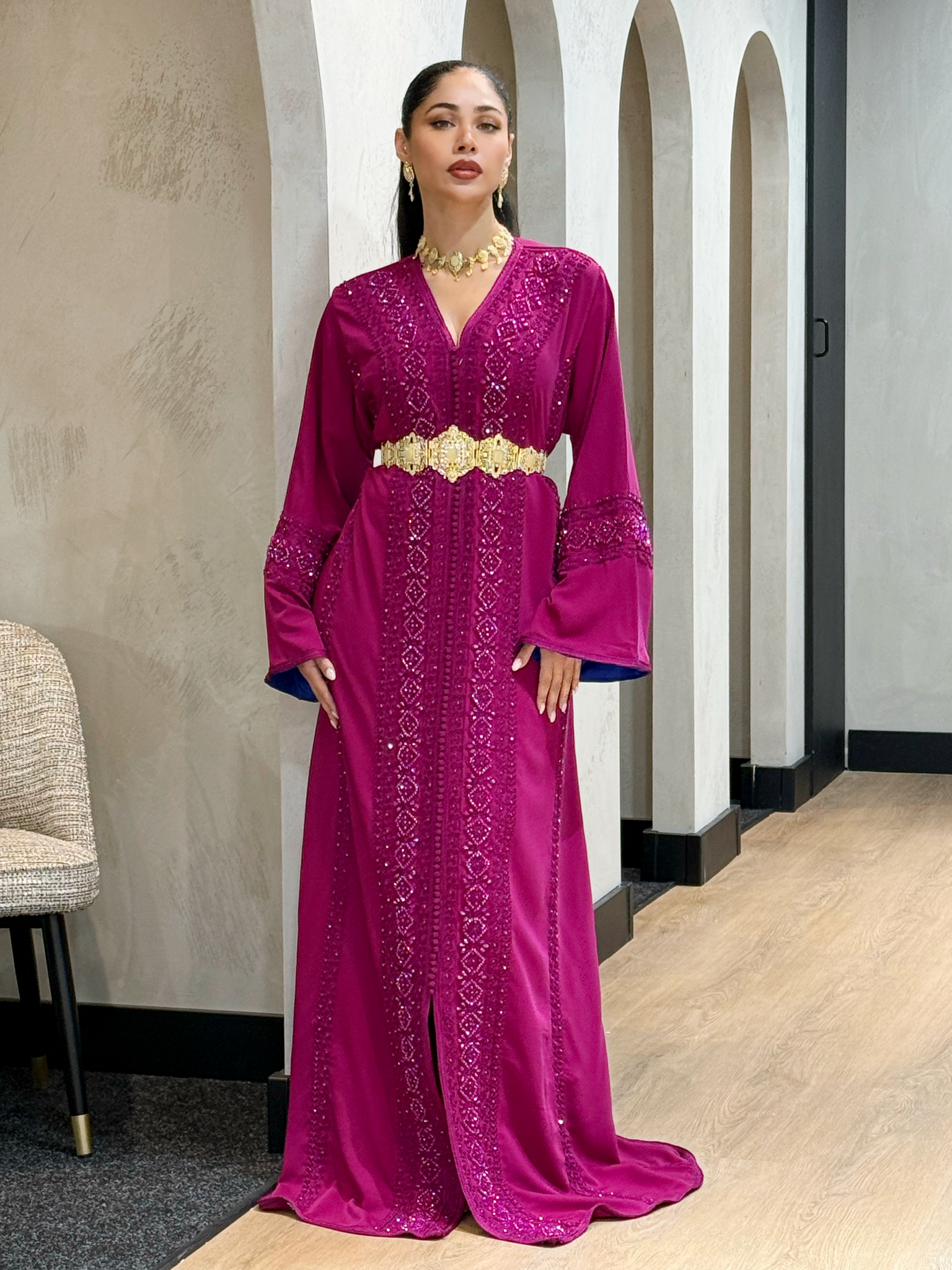 Caftan Silia Magenta