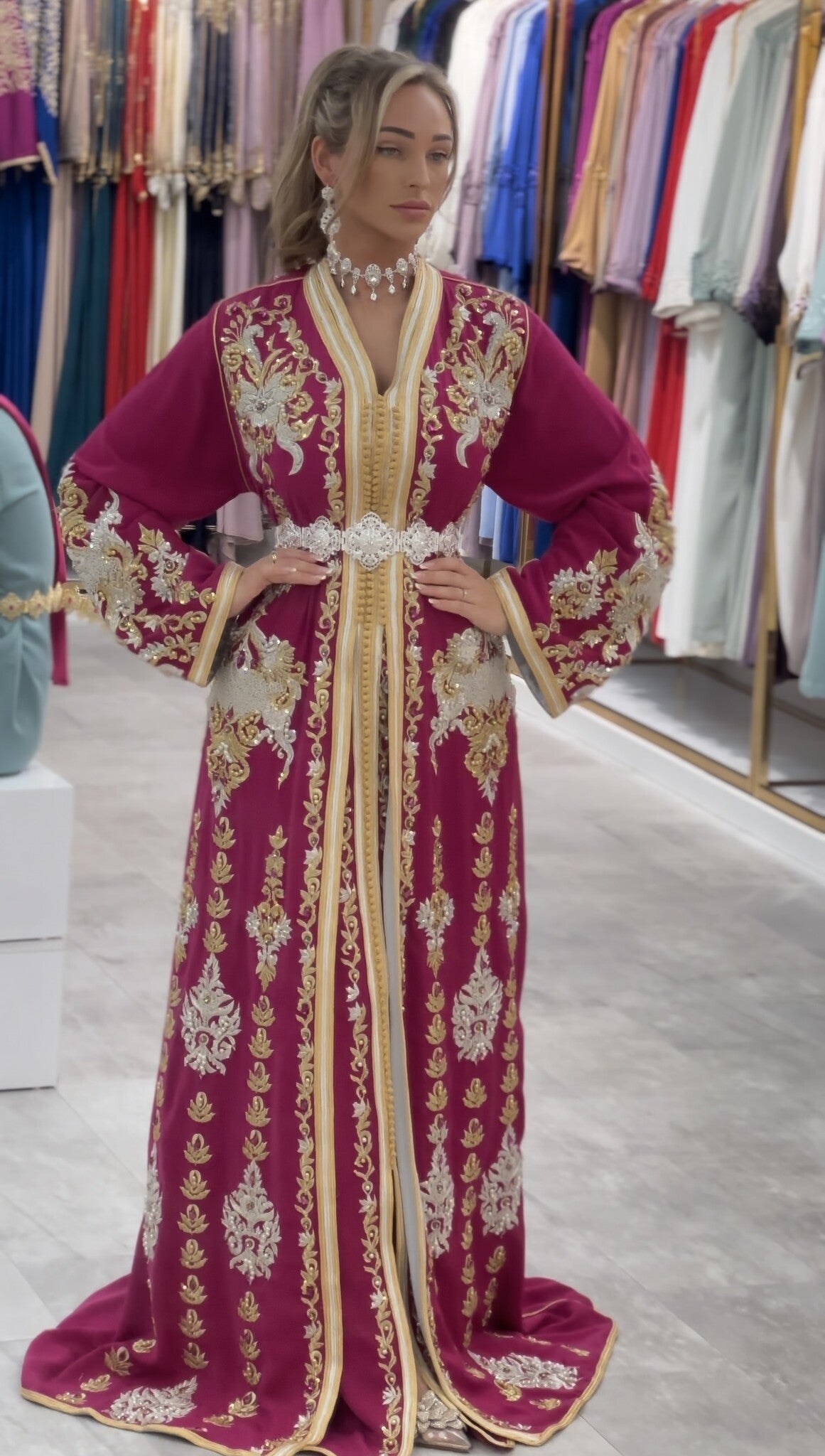 Caftan Nisrine Magenta